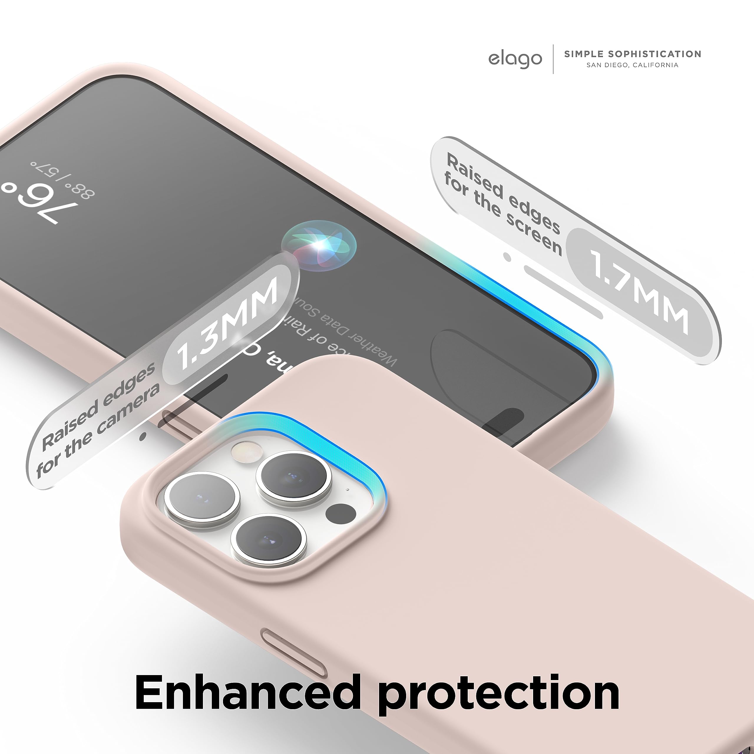 Foto 6 pulgar | Funda De Teléfono Elago De Silicona Líquida A Prueba De Golpes Para Iphone 15 Pro Max - Venta Internacional.