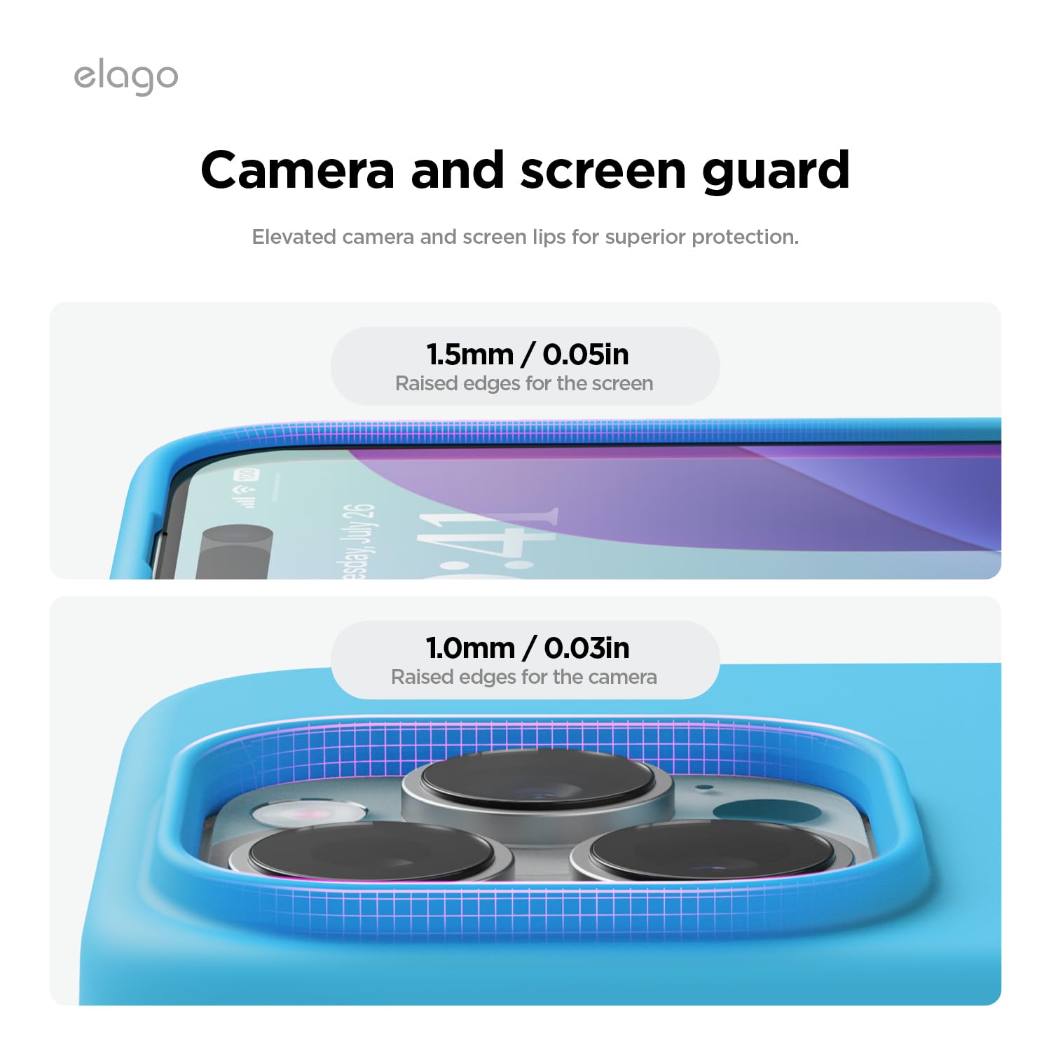Foto 5 | Funda De Teléfono Elago Compatible Con Iphone 16 Pro Ocean Blue - Venta Internacional.