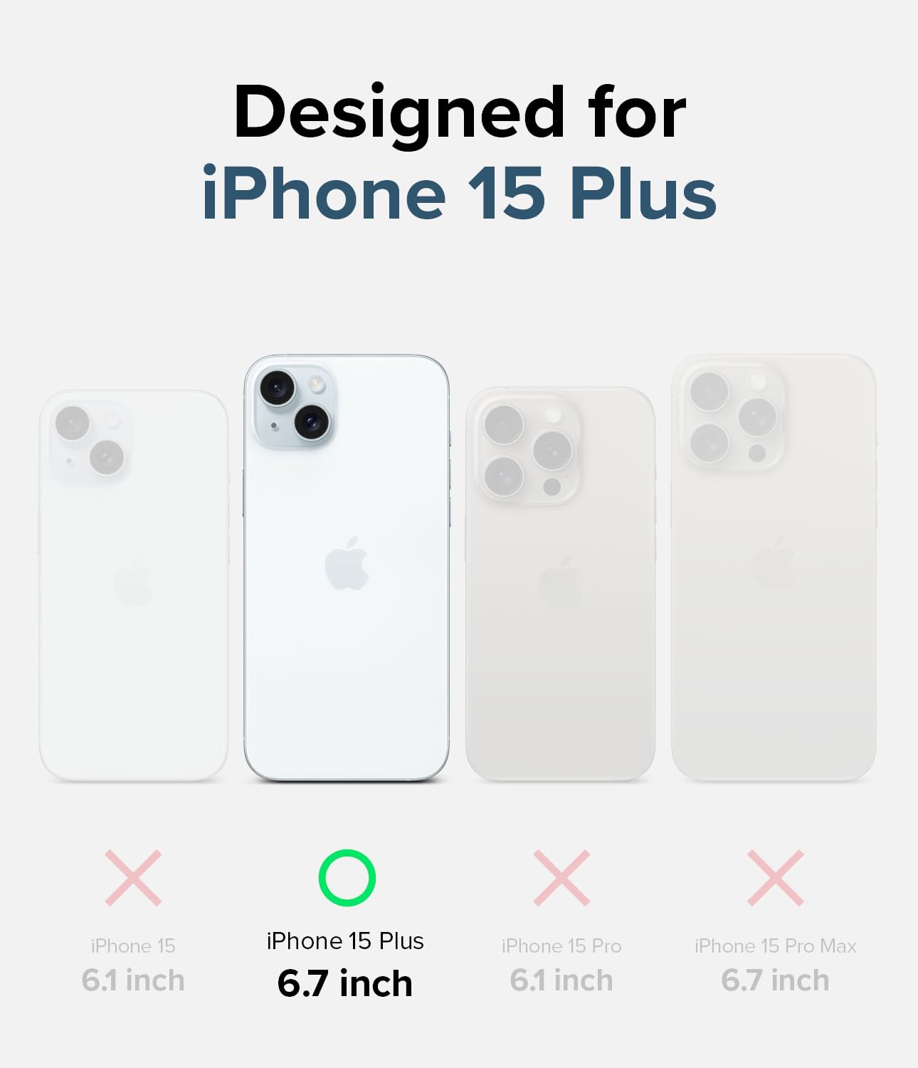 Foto 2 | Funda De Teléfono Ringke Fusion Compatible Con Iphone 15 Plus - Venta Internacional.