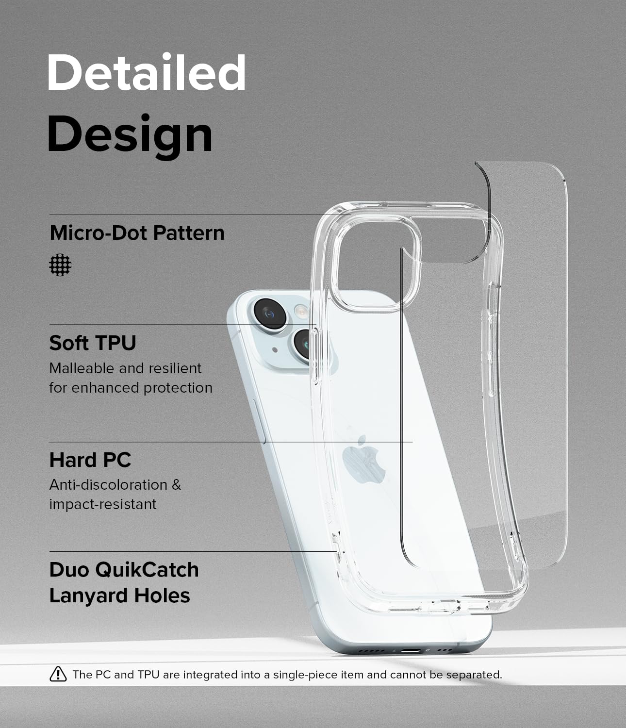 Foto 7 pulgar | Funda De Teléfono Ringke Fusion Compatible Con Iphone 15 Plus - Venta Internacional.