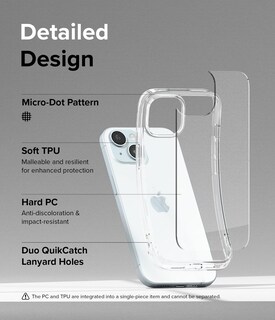 Foto 6 | Funda De Teléfono Ringke Fusion Compatible Con Iphone 15 Plus - Venta Internacional.