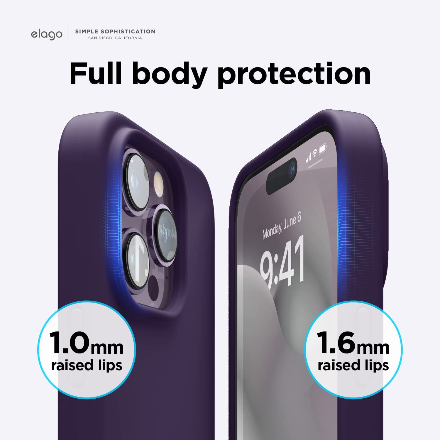 Foto 7 pulgar | Funda De Teléfono Elago Compatible Con Iphone 14 Pro Silicone Purp - Venta Internacional.
