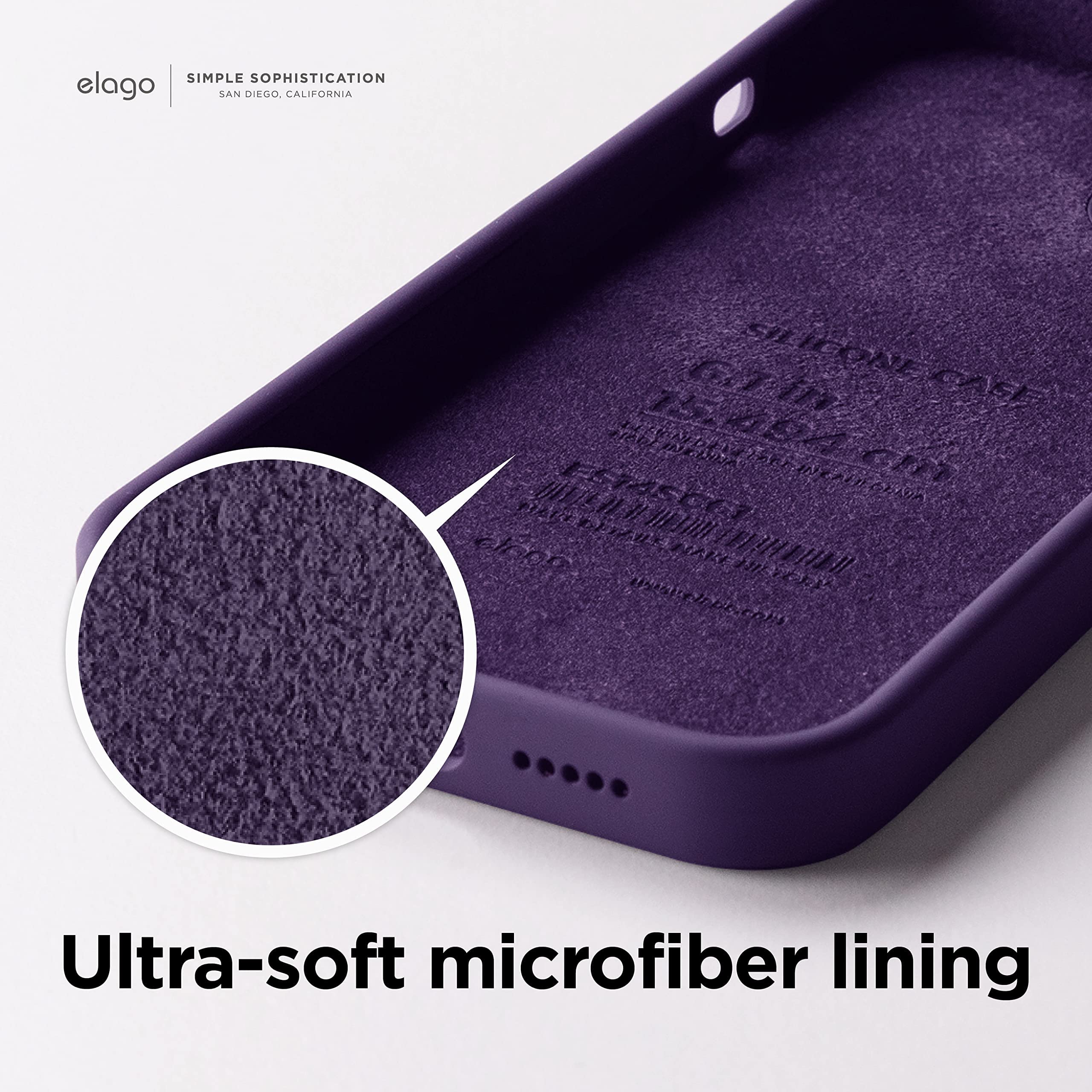 Foto 8 pulgar | Funda De Teléfono Elago Compatible Con Iphone 14 Pro Silicone Purp - Venta Internacional.