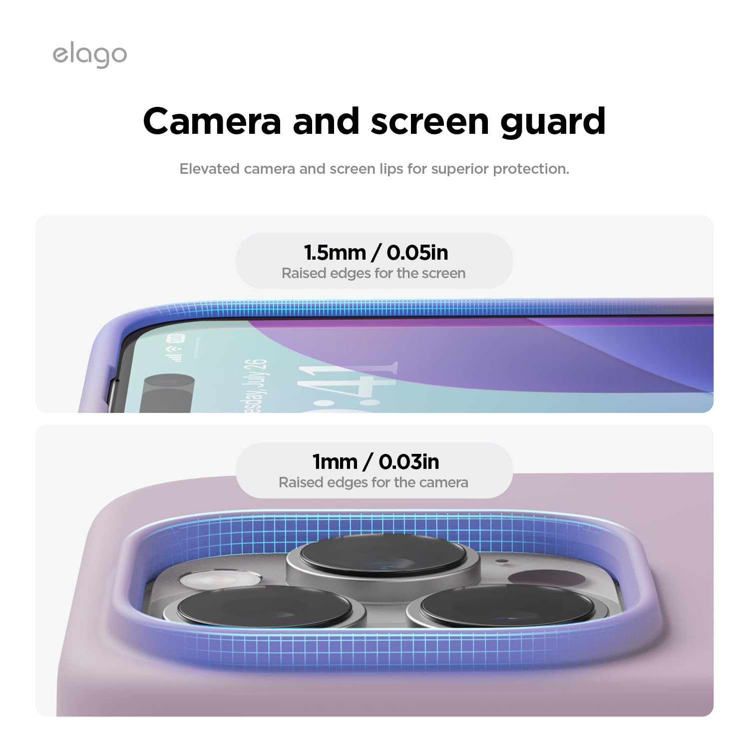Foto 6 pulgar | Funda De Teléfono Elago Compatible Con Iphone 16 Pro Max Soft Purp - Venta Internacional.