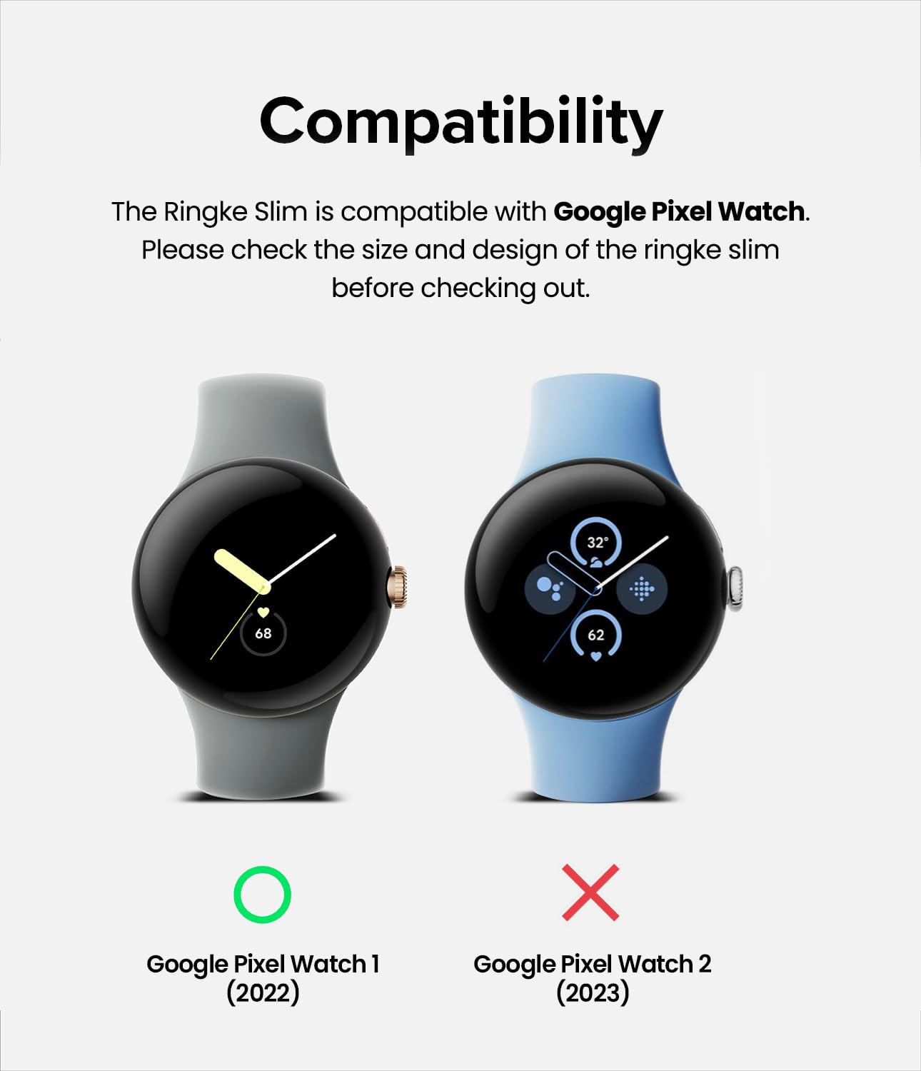 Foto 3 pulgar | Funda De Reloj Ringke Slim Para Google Pixel, 2 Unidades, Transparente - Venta Internacional.