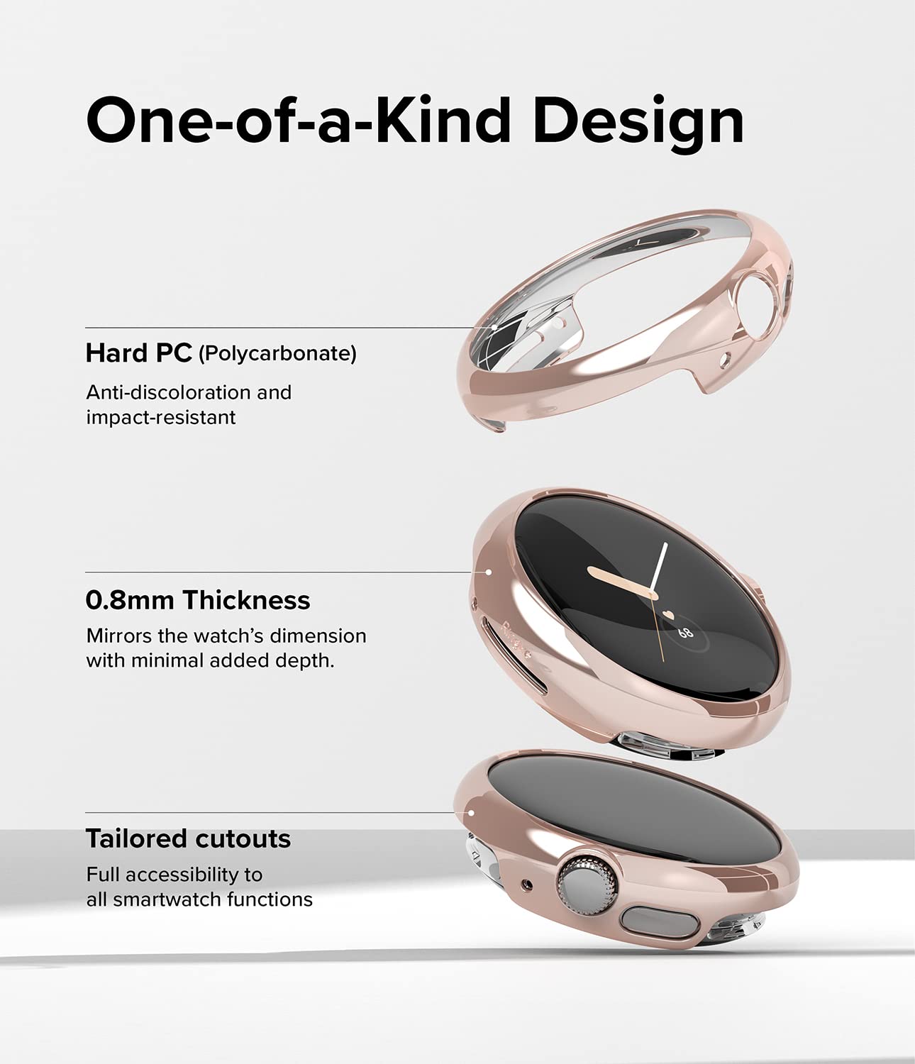 Foto 5 | Funda De Reloj Ringke Slim Para Google Pixel, 2 Unidades, Transparente - Venta Internacional.
