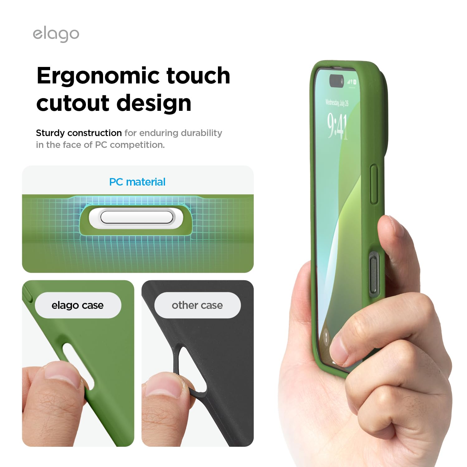 Foto 7 | Funda De Teléfono Elago Compatible Con Iphone 16, Silicona Líquida - Venta Internacional.