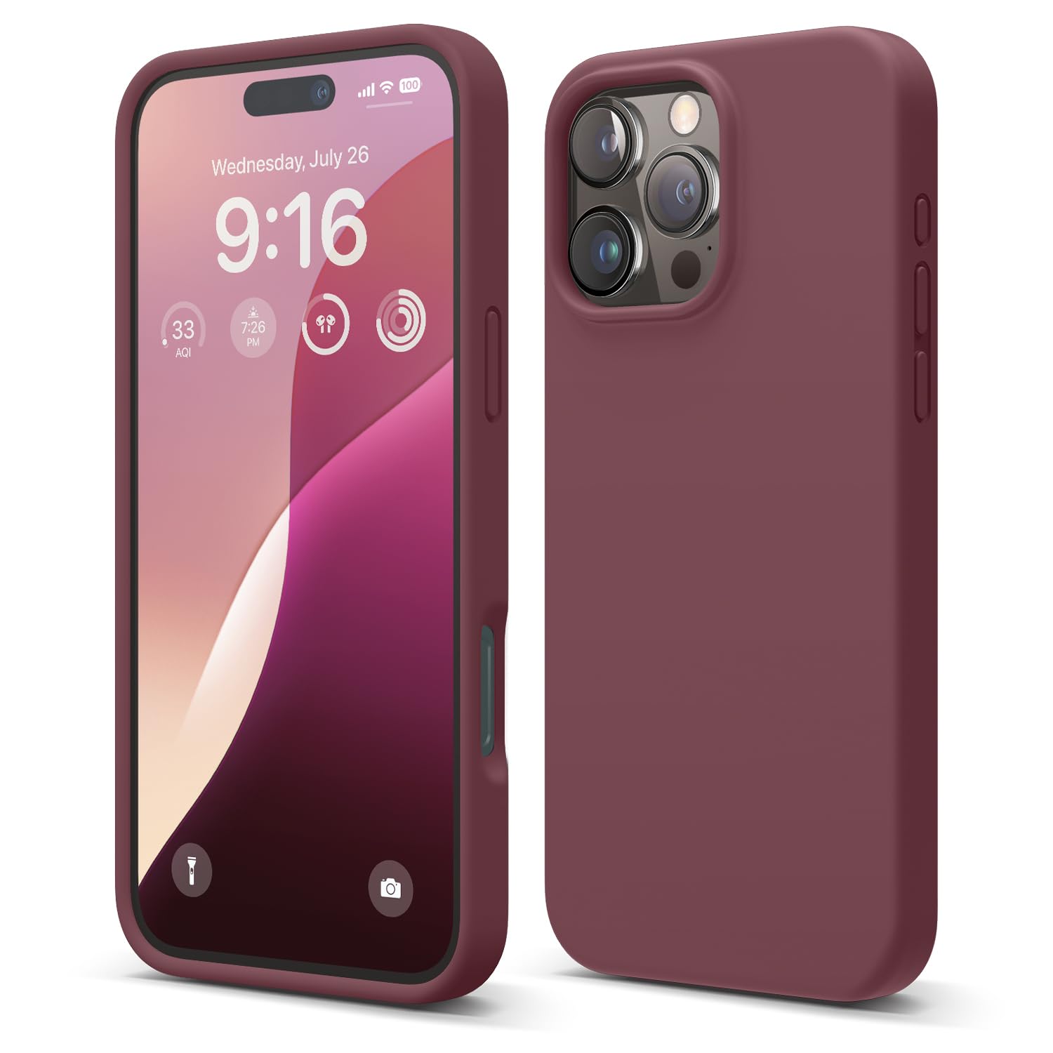Foto 2 pulgar | Funda De Teléfono Elago Compatible Con Iphone 16 Pro Max Burgundy - Venta Internacional.