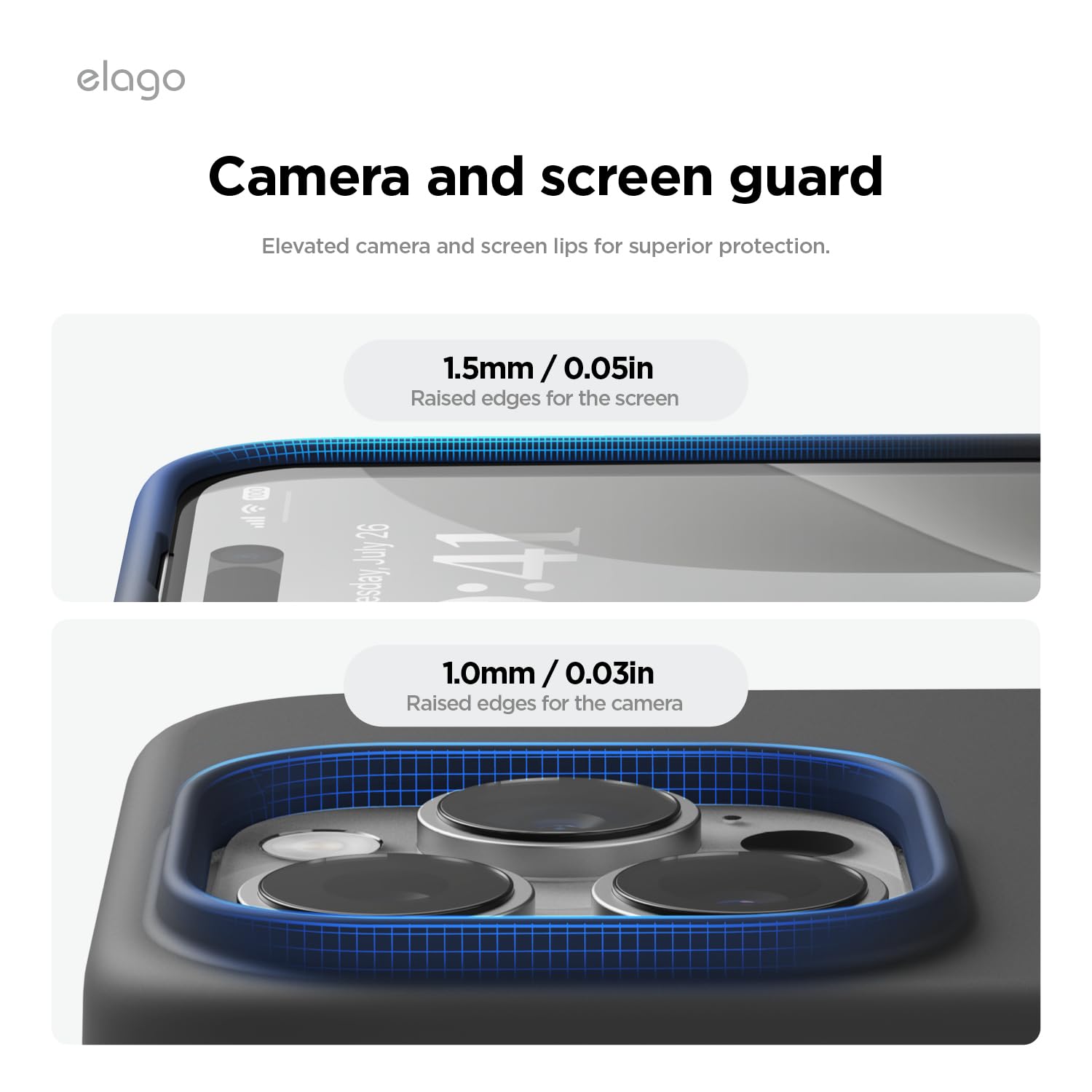 Foto 6 pulgar | Funda Para Teléfono Celago Compatible Con Iphone 16 Pro, Silicona Negra - Venta Internacional.