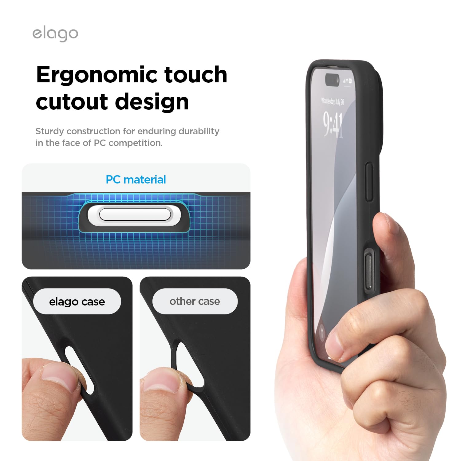 Foto 8 pulgar | Funda Para Teléfono Celago Compatible Con Iphone 16 Pro, Silicona Negra - Venta Internacional.