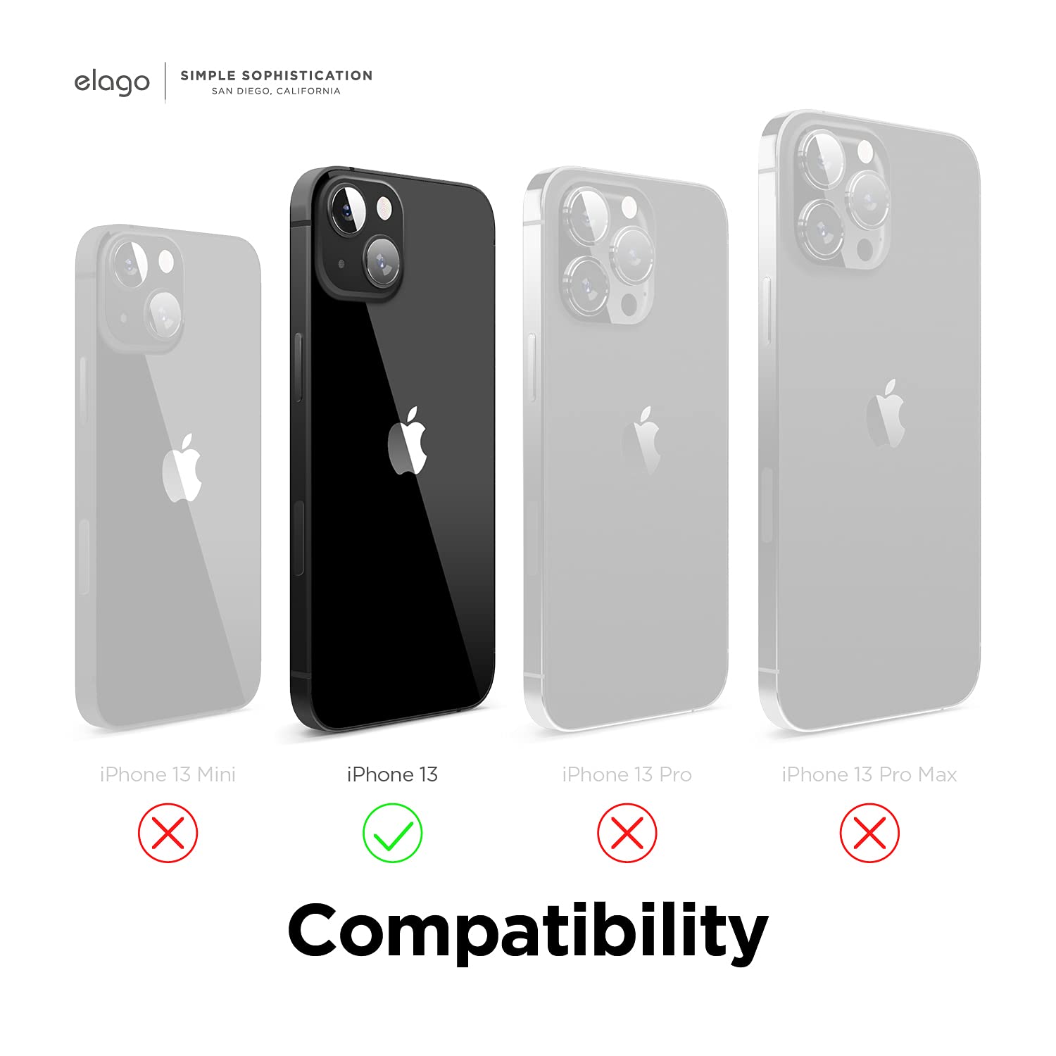Foto 6 pulgar | Funda De Silicona Líquida Elago Para Iphone 13 De 6.1 Pulgadas, Negra - Venta Internacional.