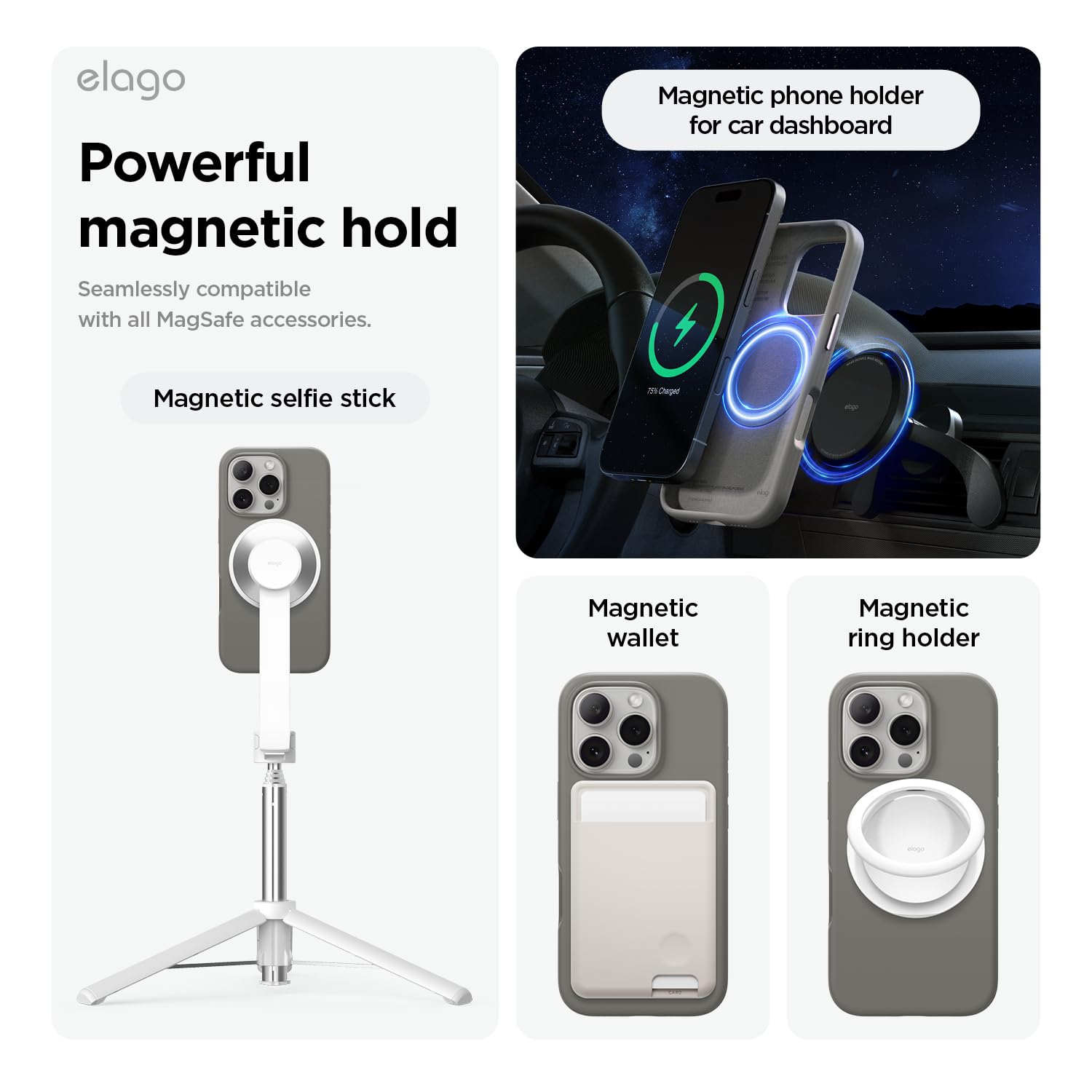 Foto 4 | Funda De Teléfono Elago Magnetic Silicone Para Iphone 16 Pro 6.3 - Venta Internacional.