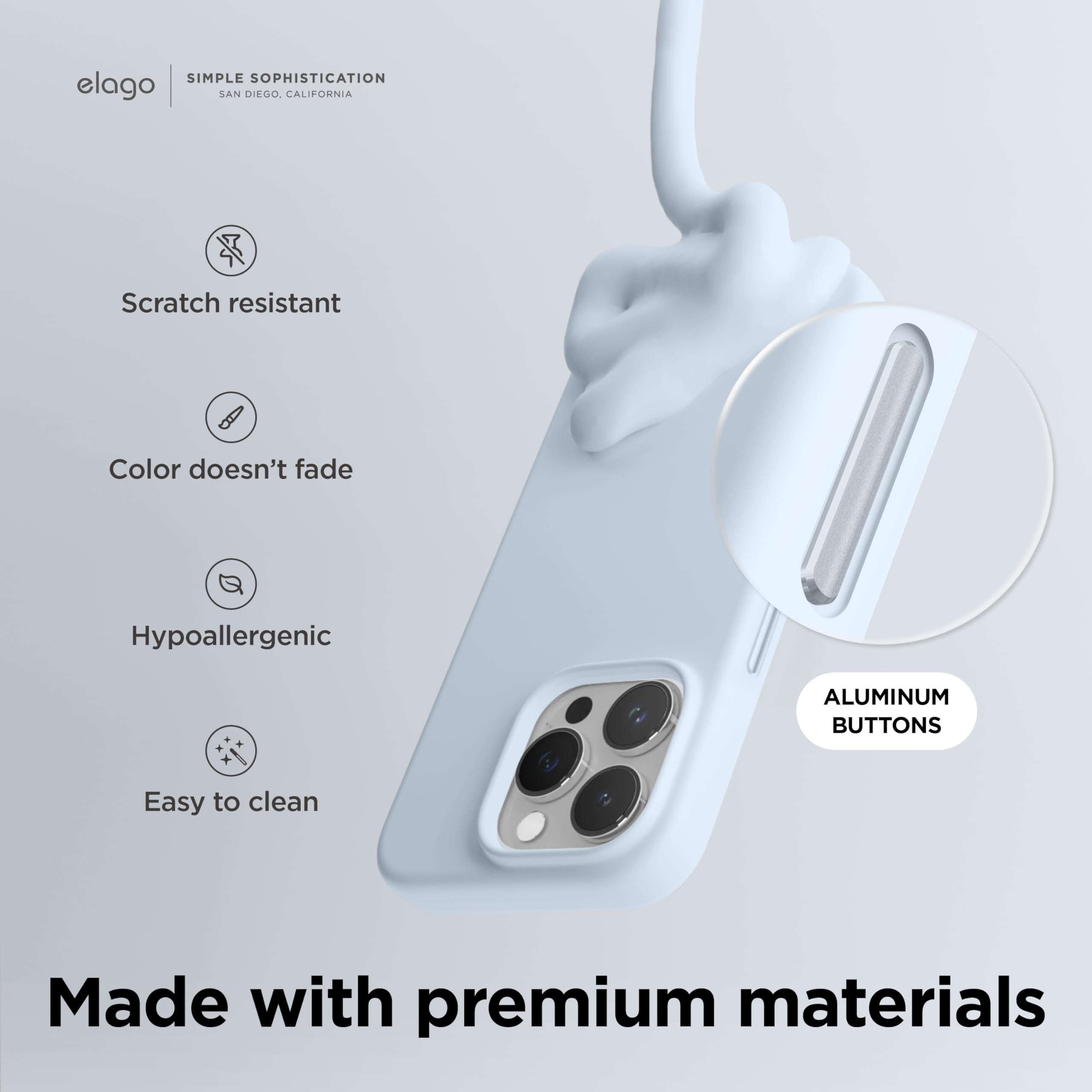 Foto 6 pulgar | Funda De Teléfono Elago Magnetic Silicone Para Iphone 15 Pro 6.1 - Venta Internacional.