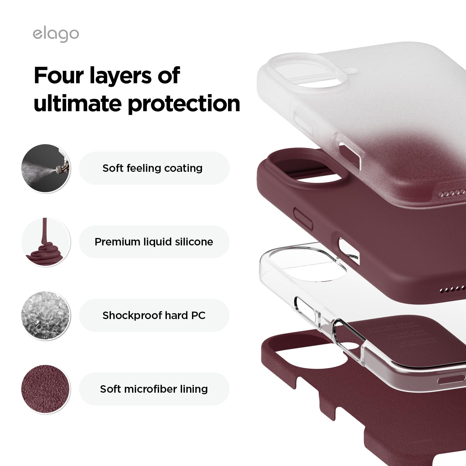 Foto 5 pulgar | Funda De Teléfono Elago Compatible Con Iphone 16 Plus De Silicona - Venta Internacional.