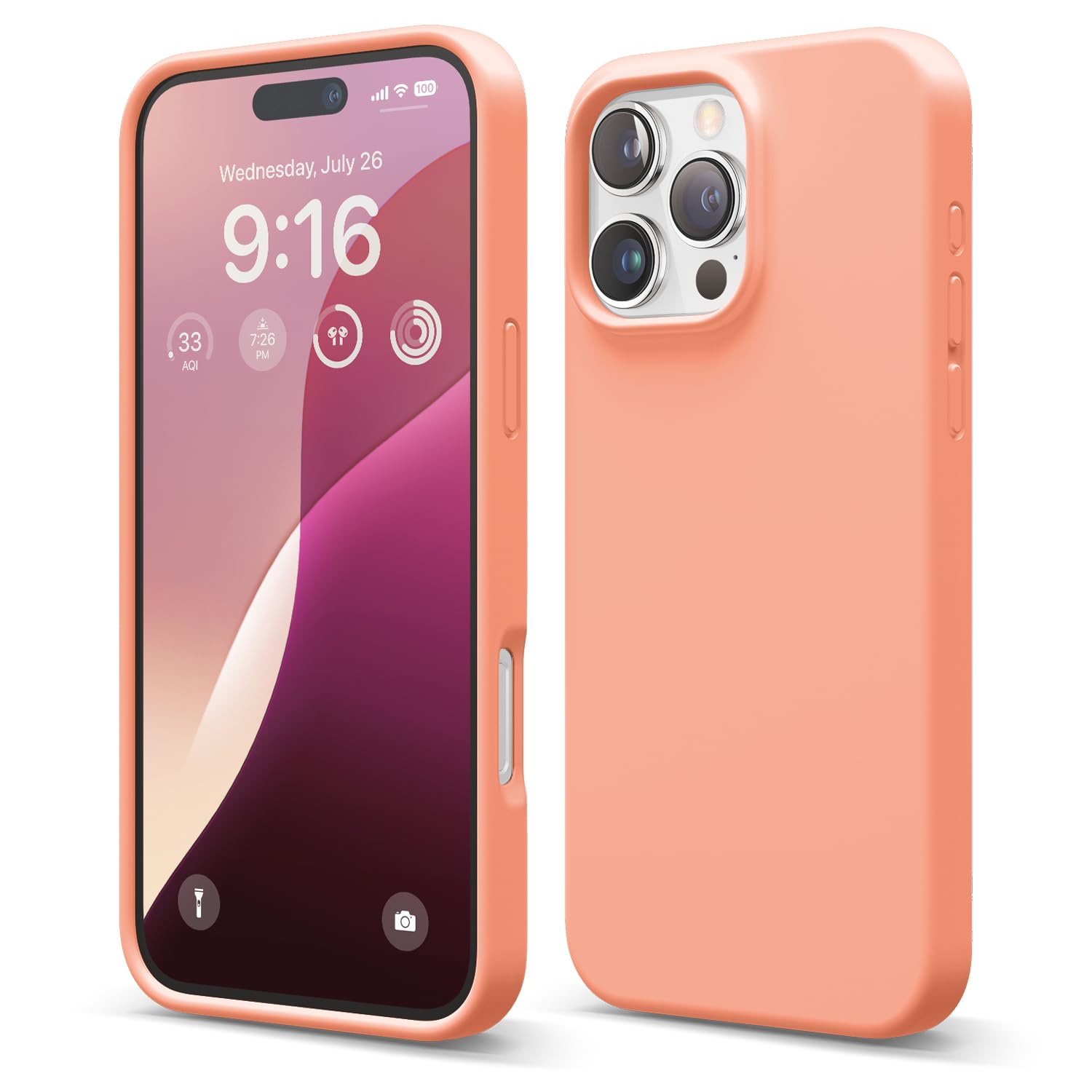 Foto 2 pulgar | Funda De Teléfono Elago Compatible Con Iphone 16 Pro Max Salmon - Venta Internacional.
