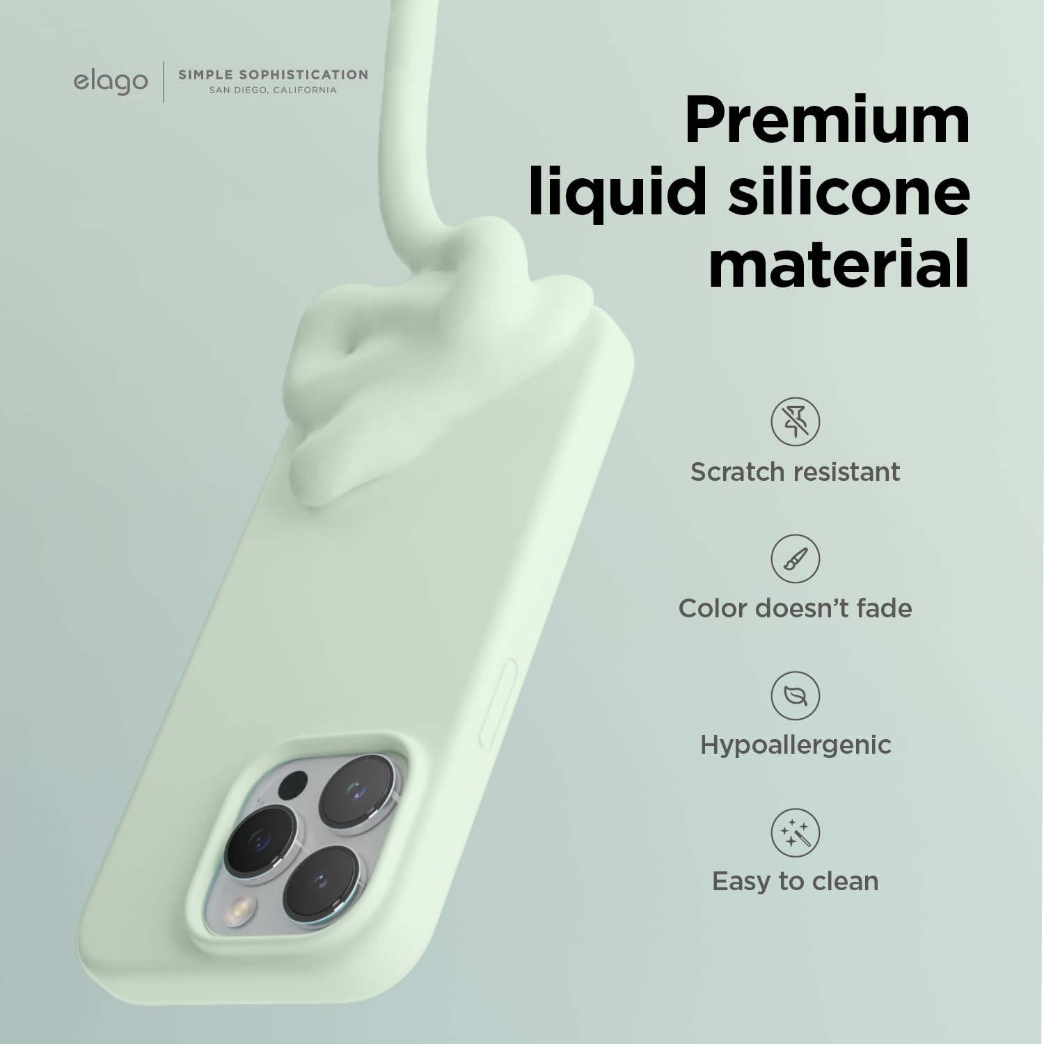 Foto 3 | Funda De Silicona Líquida Elago Para Iphone 15 Pro Max Soft  - Venta Internacional.