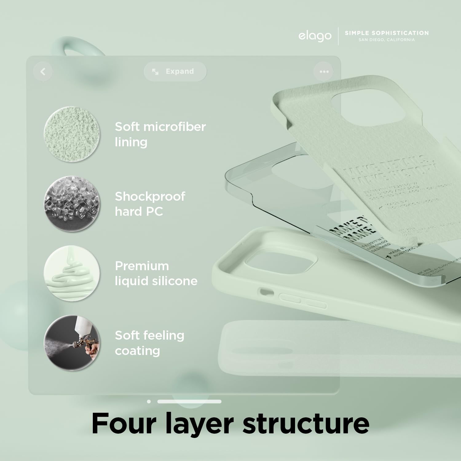 Foto 4 | Funda De Silicona Líquida Elago Para Iphone 15 Pro Max Soft  - Venta Internacional.