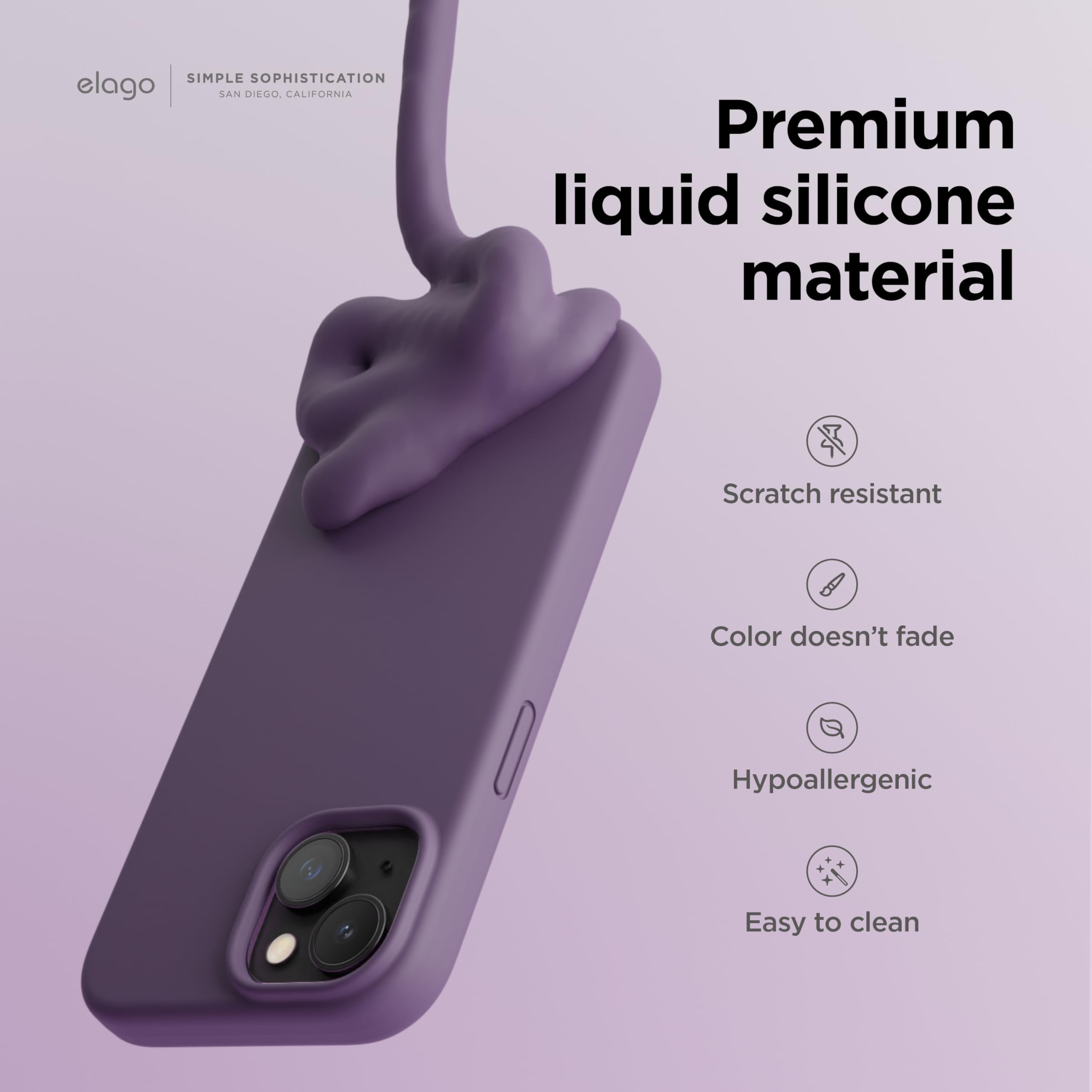 Foto 4 pulgar | Funda De Teléfono Elago Compatible Con Iphone 15 De Silicona Líquida - Venta Internacional.