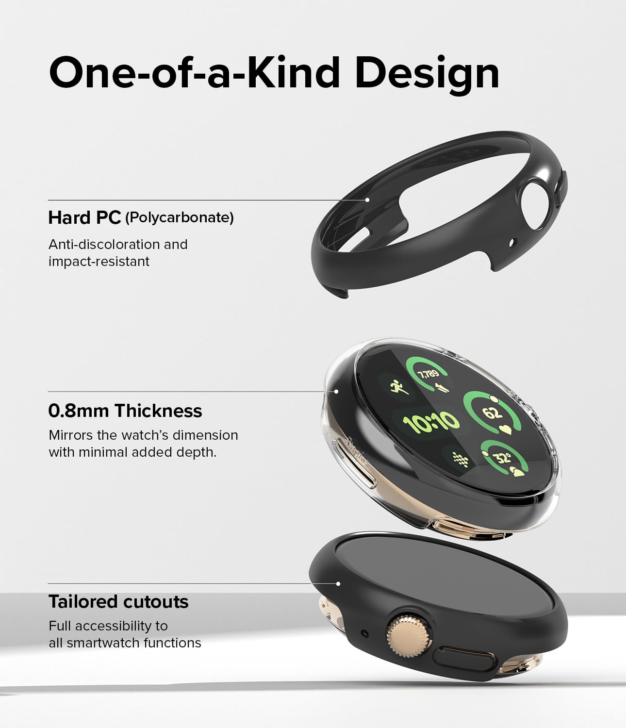 Foto 6 pulgar | Funda Para Reloj Inteligente Ringke Slim Compatible Con Google Pixel Watch 3 - Venta Internacional.