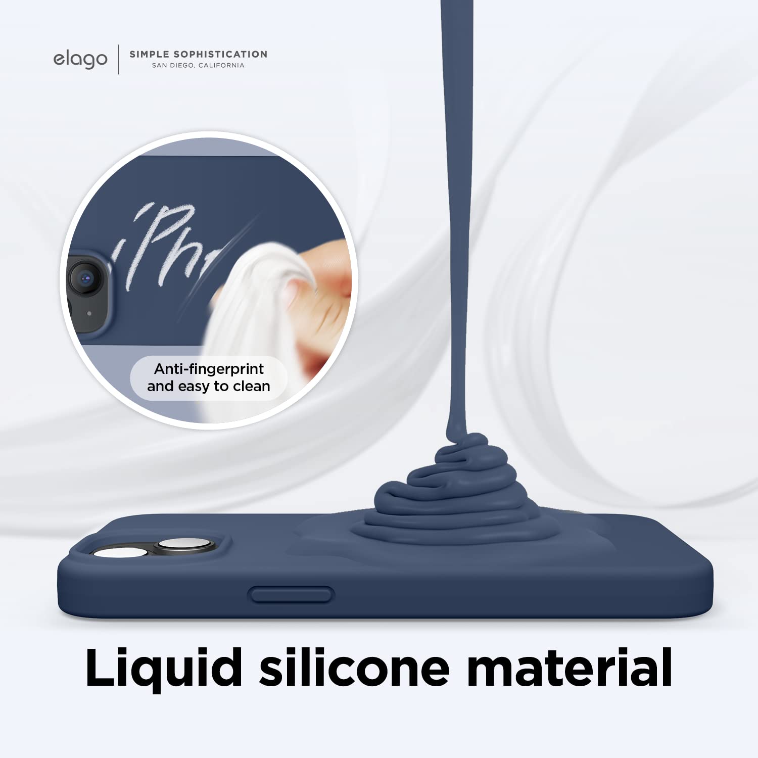 Foto 5 pulgar | Funda De Teléfono Elago Liquid Silicone Iphone 14 (6.1) Indigo - Venta Internacional.
