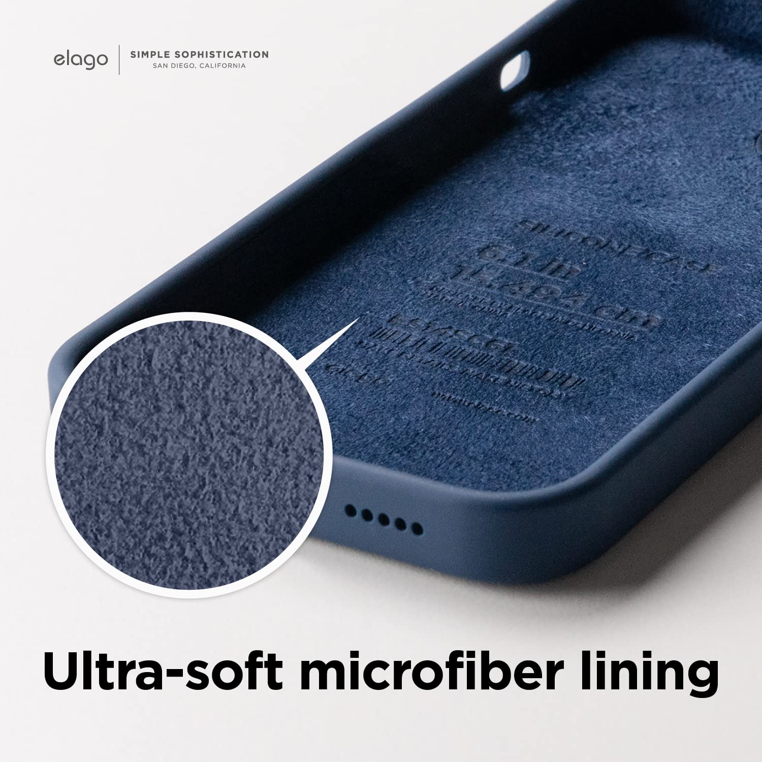 Foto 7 | Funda De Teléfono Elago Liquid Silicone Iphone 14 (6.1) Indigo - Venta Internacional.