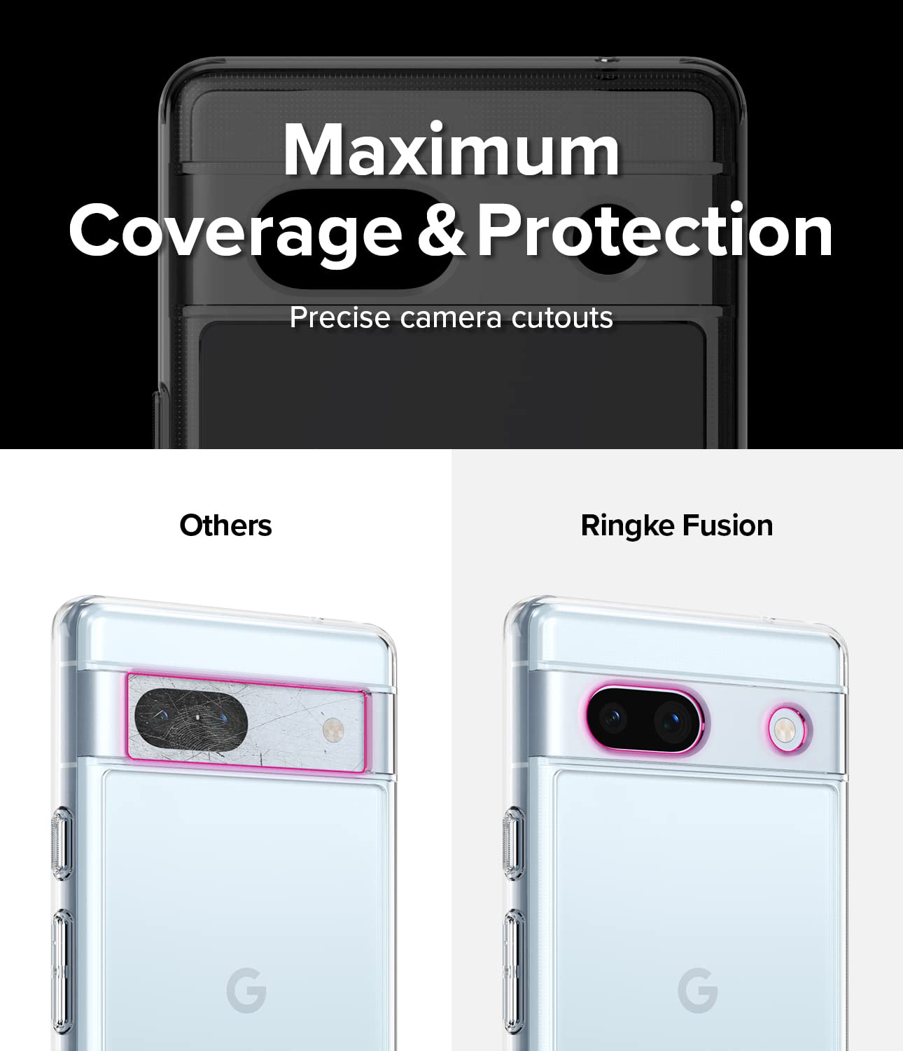 Foto 6 pulgar | Funda De Teléfono Ringke Fusion A Prueba De Golpes Para Google Pixel 7a - Venta Internacional.