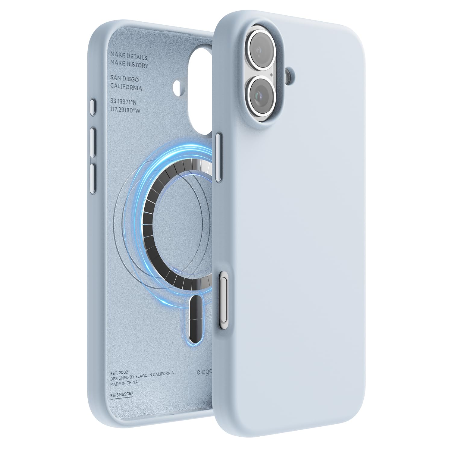 Funda De Teléfono Elago Magnetic Silicone Para Iphone 16 Plus 6.7 - Venta Internacional.