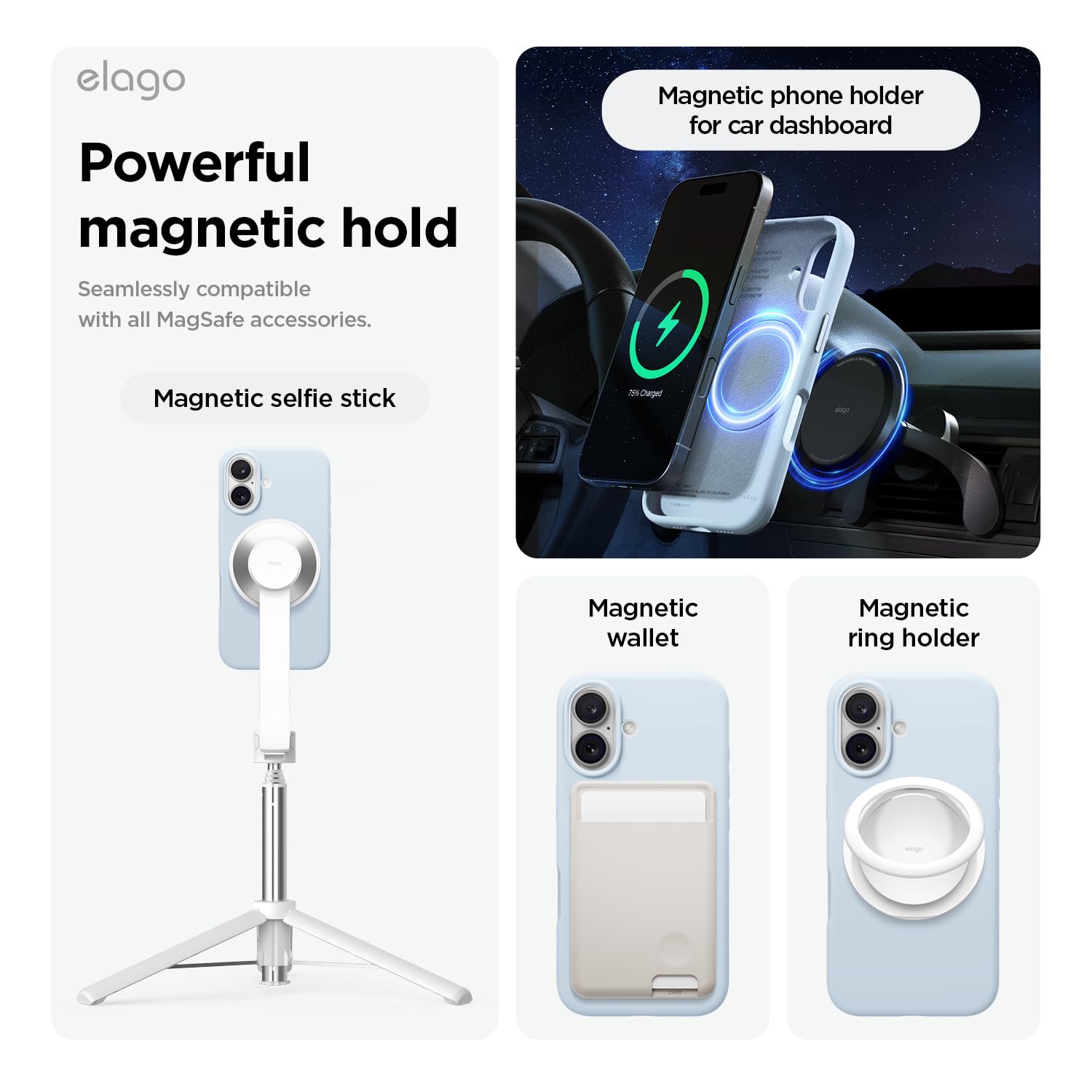 Foto 5 pulgar | Funda De Teléfono Elago Magnetic Silicone Para Iphone 16 Plus 6.7 - Venta Internacional.
