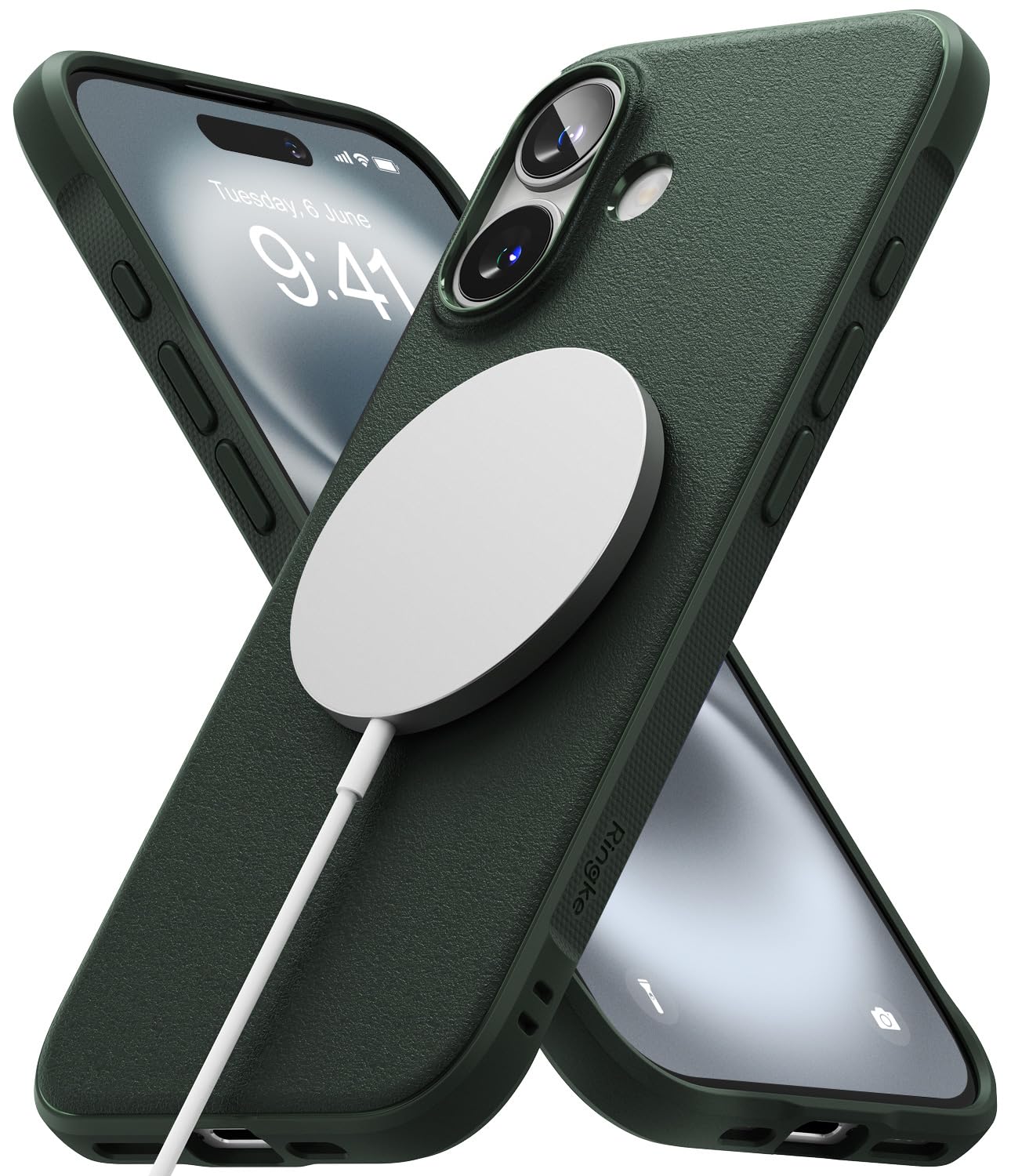 Foto 1 | Funda Magnética Ringke Onyx Verde Oscuro Para Iphone 16 Plus - Venta Internacional.