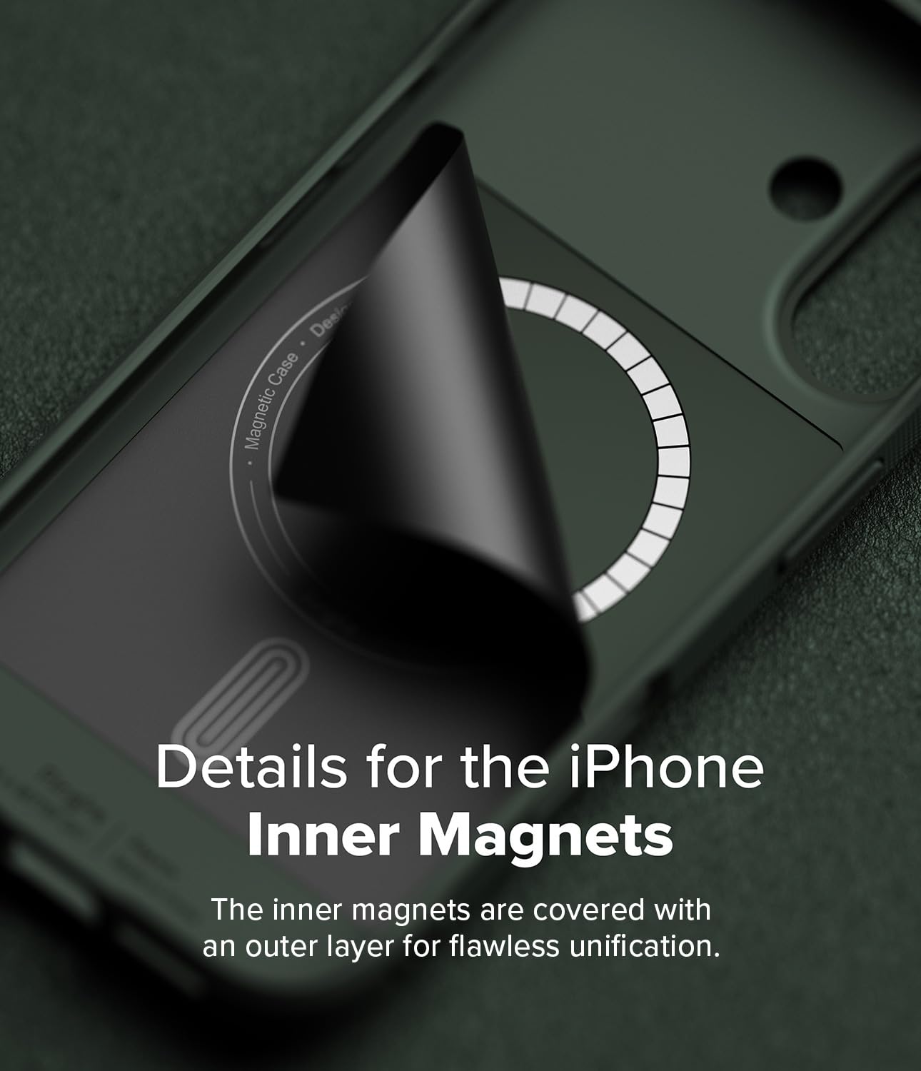 Foto 4 | Funda Magnética Ringke Onyx Verde Oscuro Para Iphone 16 Plus - Venta Internacional.