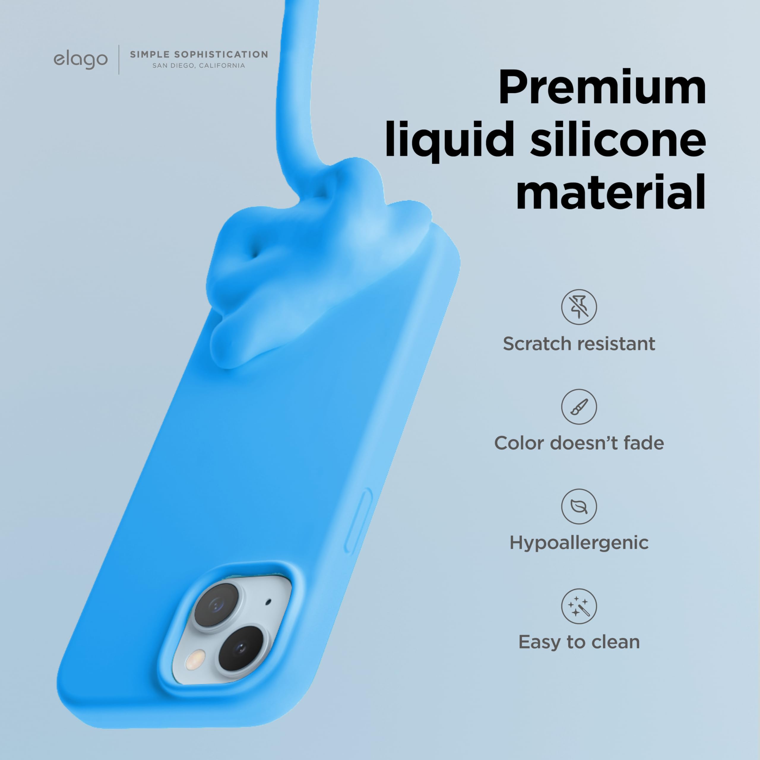 Foto 4 pulgar | Funda De Teléfono Elago Compatible Con Iphone 15 De Silicona Líquida - Venta Internacional.