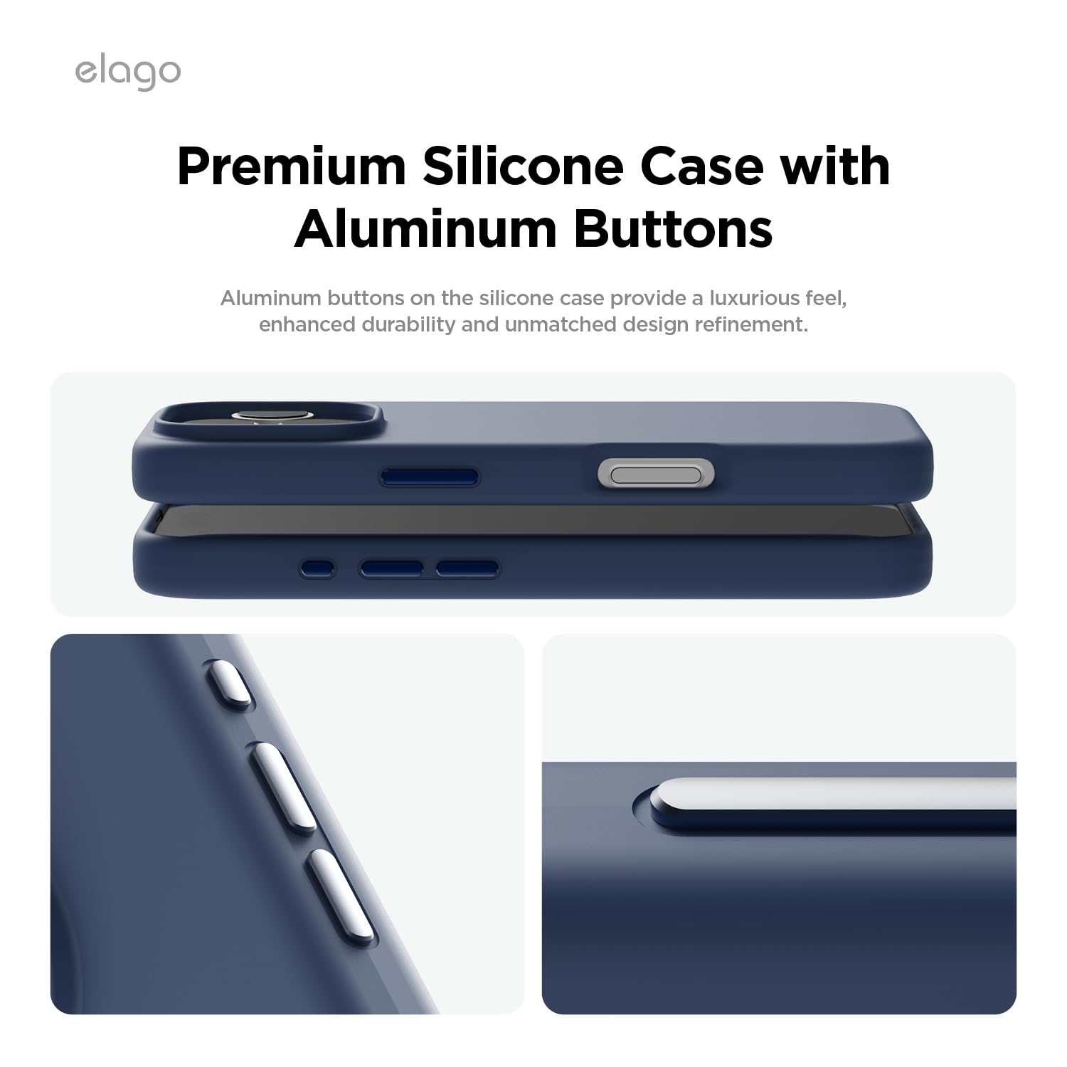 Foto 4 pulgar | Funda De Teléfono Elago Magnetic Silicone Para Iphone 16 Pro 6.3 - Venta Internacional.