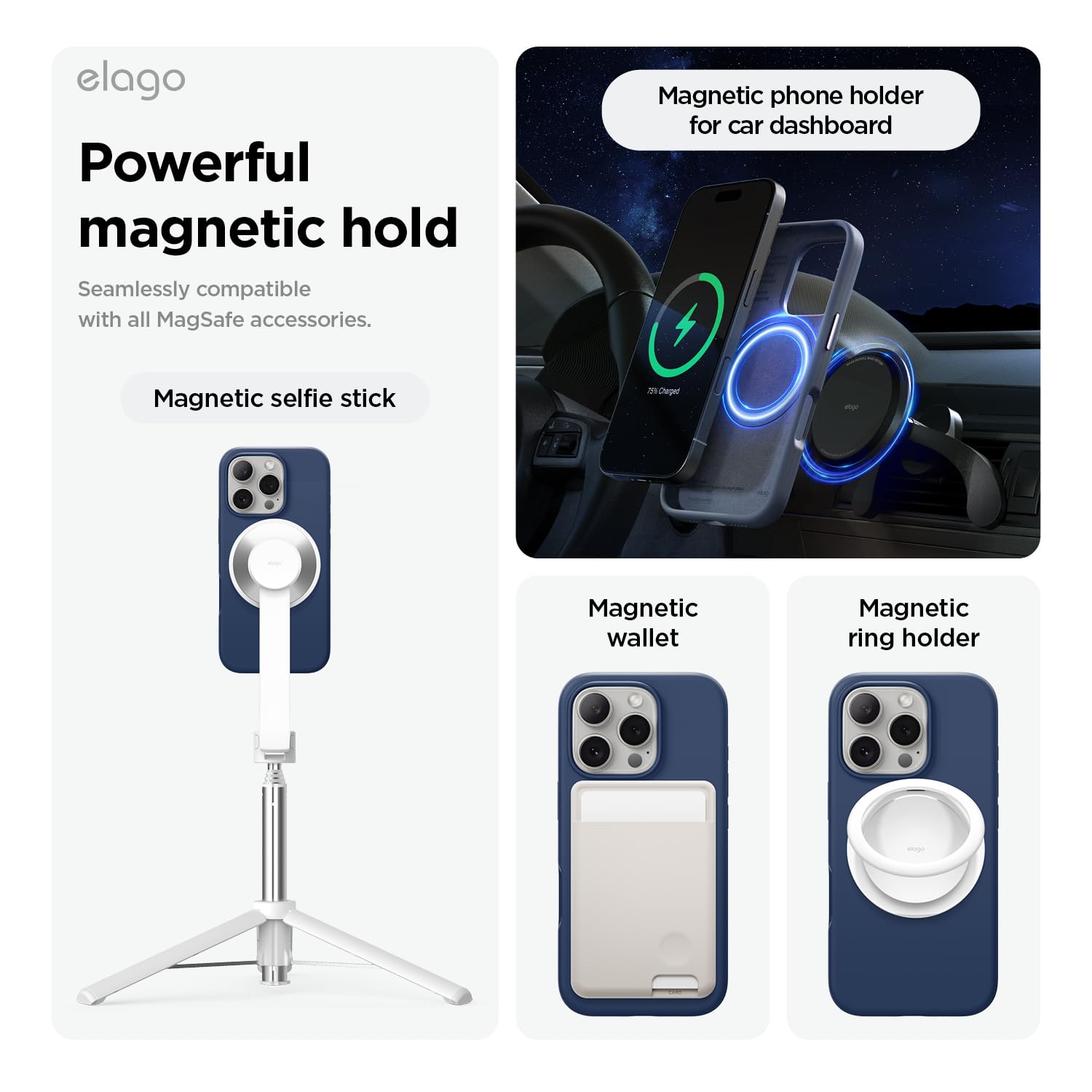 Foto 5 pulgar | Funda De Teléfono Elago Magnetic Silicone Para Iphone 16 Pro 6.3 - Venta Internacional.