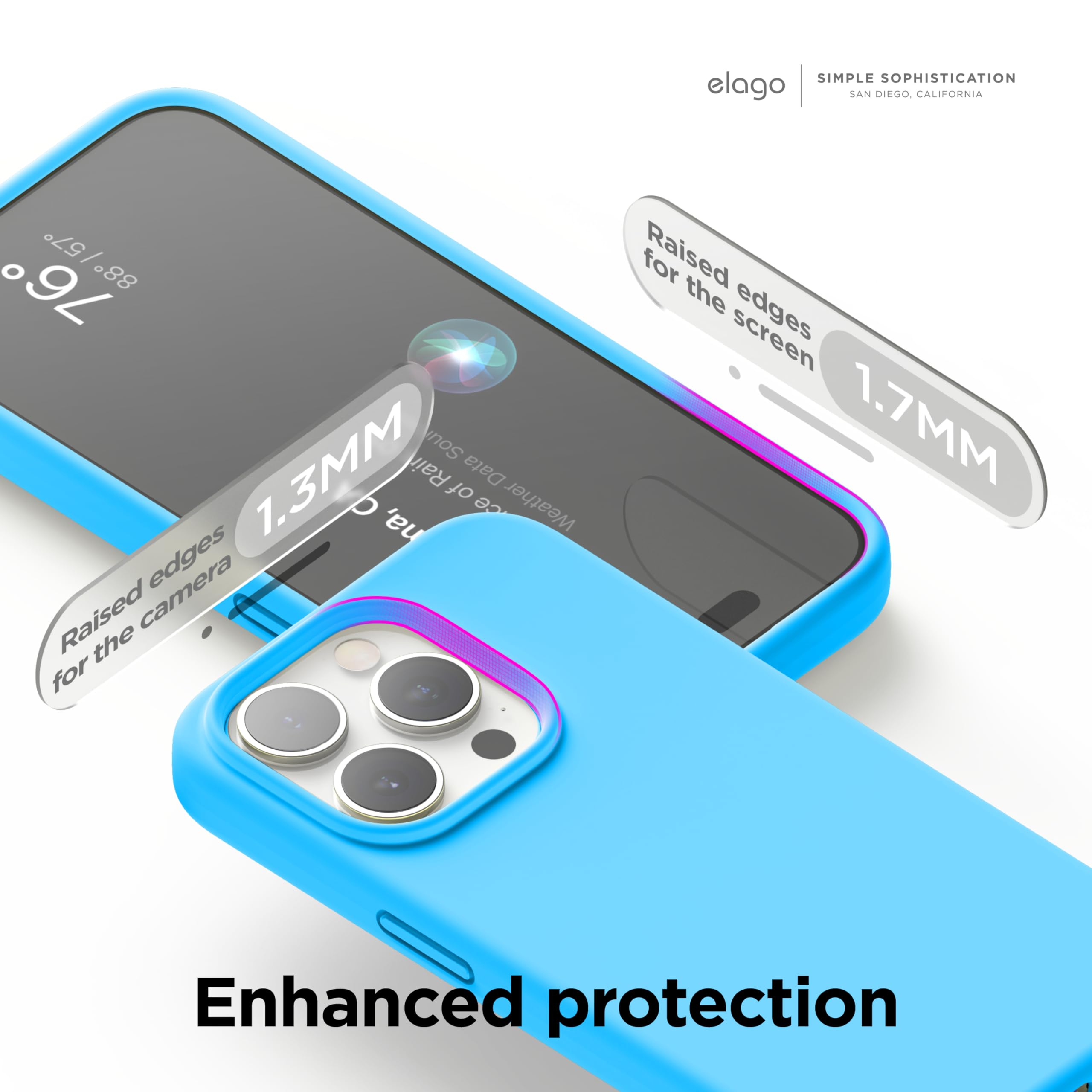 Foto 5 | Funda De Silicona Líquida Elago Para Iphone 15 Pro Max, Azul - Venta Internacional.