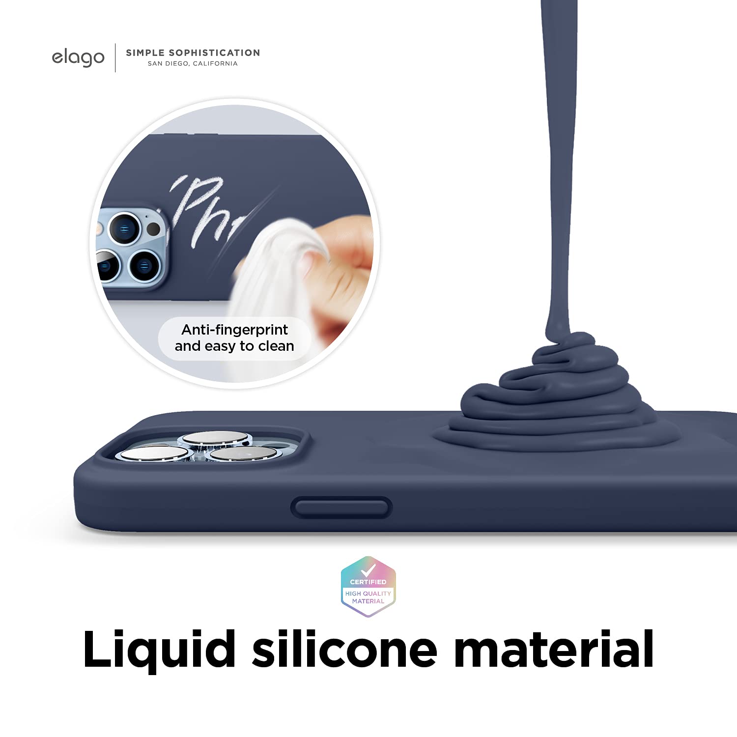 Foto 5 pulgar | Funda De Silicona Líquida Elago Para Iphone 13 Pro De 6.1 Pulgadas - Venta Internacional.