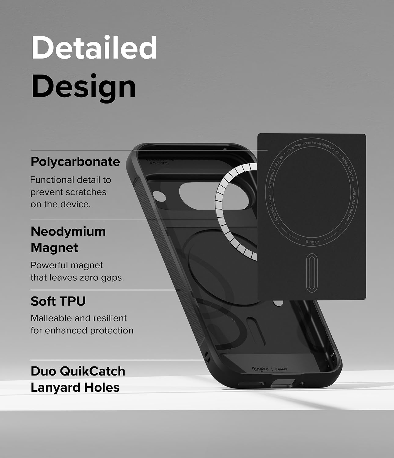 Foto 8 pulgar | Funda Magnética Negra Ringke Onyx Para Google Pixel 9 Con Magsaf - Venta Internacional.