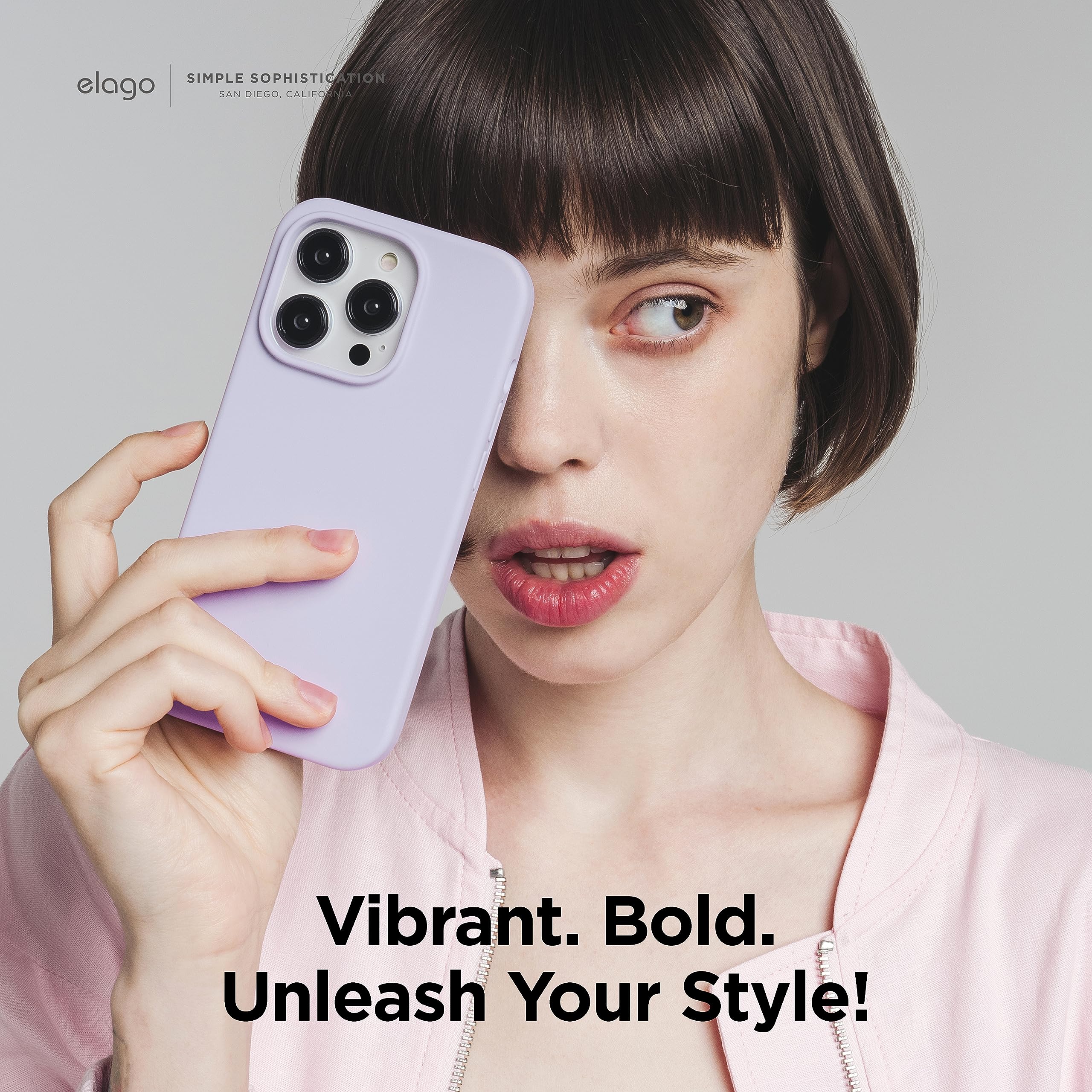 Foto 7 pulgar | Funda Elago Liquid Silicone Para Iphone 15 Plus, Color Morado - Venta Internacional.