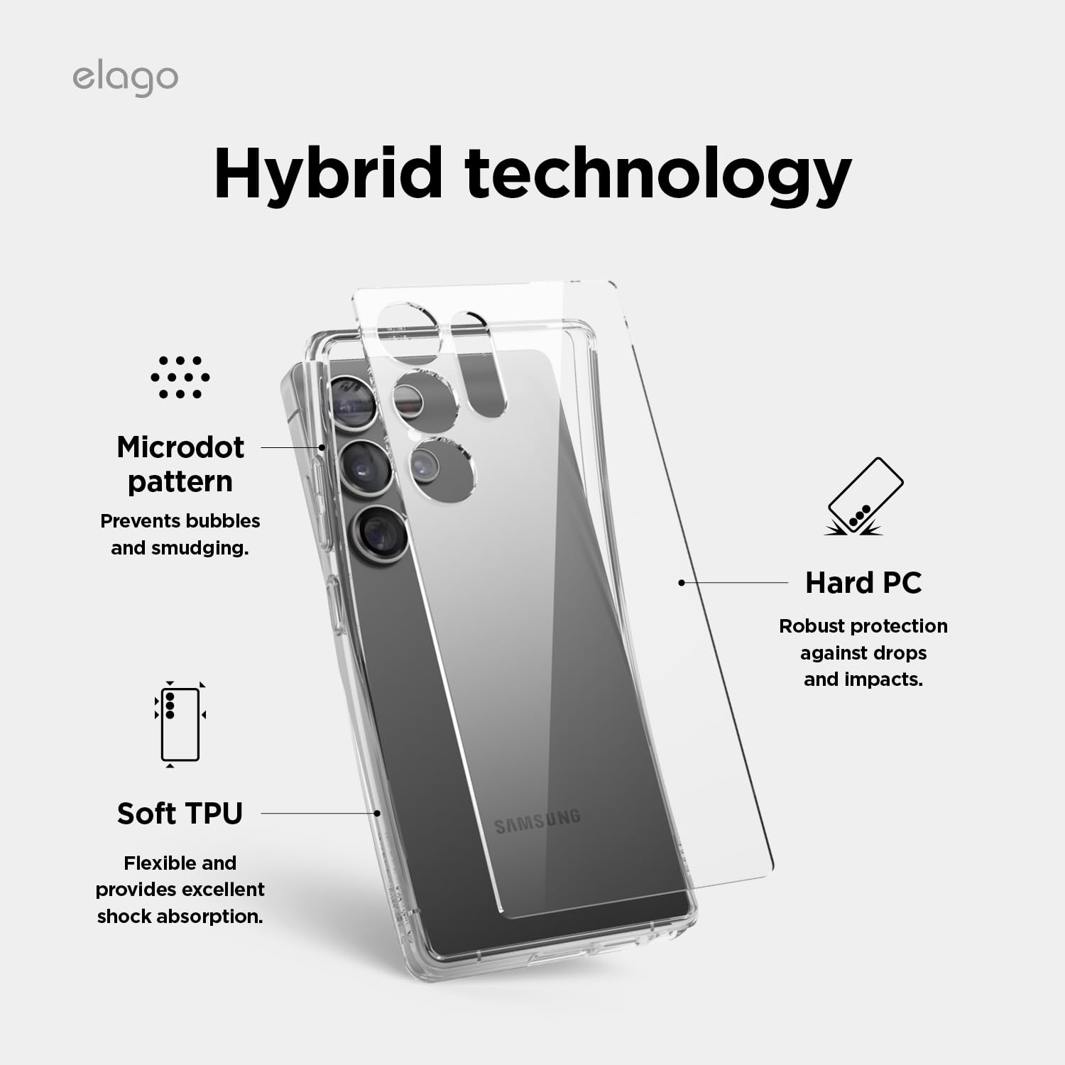 Foto 5 | Funda Elago Hybrid Para Samsung Galaxy S25 Ultra 6.8 Pulgadas Transp. - Venta Internacional.