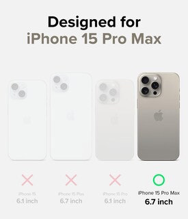Foto 2 | Funda Para Teléfono Ringke Fusion Compatible Con Iphone 15 Pro Max, Transparente - Venta Internacional.