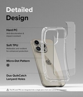 Foto 6 | Funda Para Teléfono Ringke Fusion Compatible Con Iphone 15 Pro Max, Transparente - Venta Internacional.