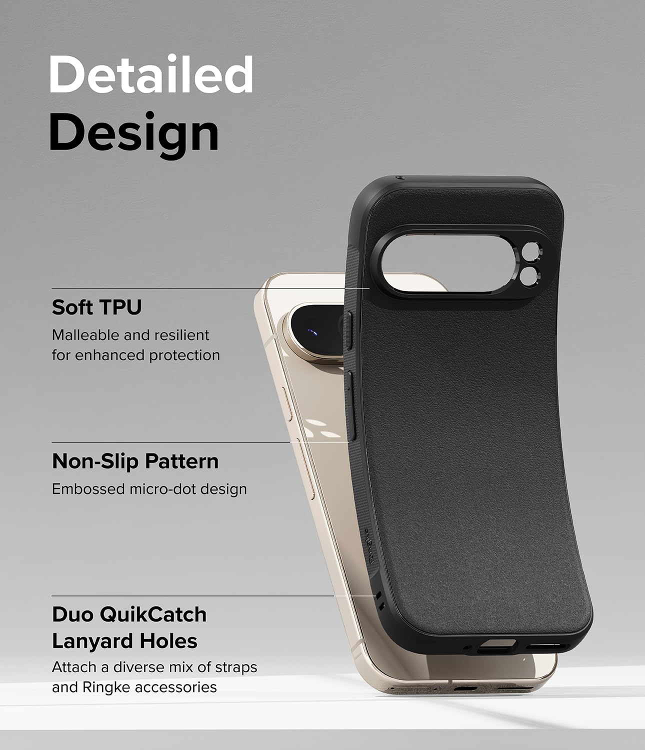 Foto 7 | Funda Ringke Onyx Feels Good Para Google Pixel 9 Pro Xl, Color Negro - Venta Internacional.