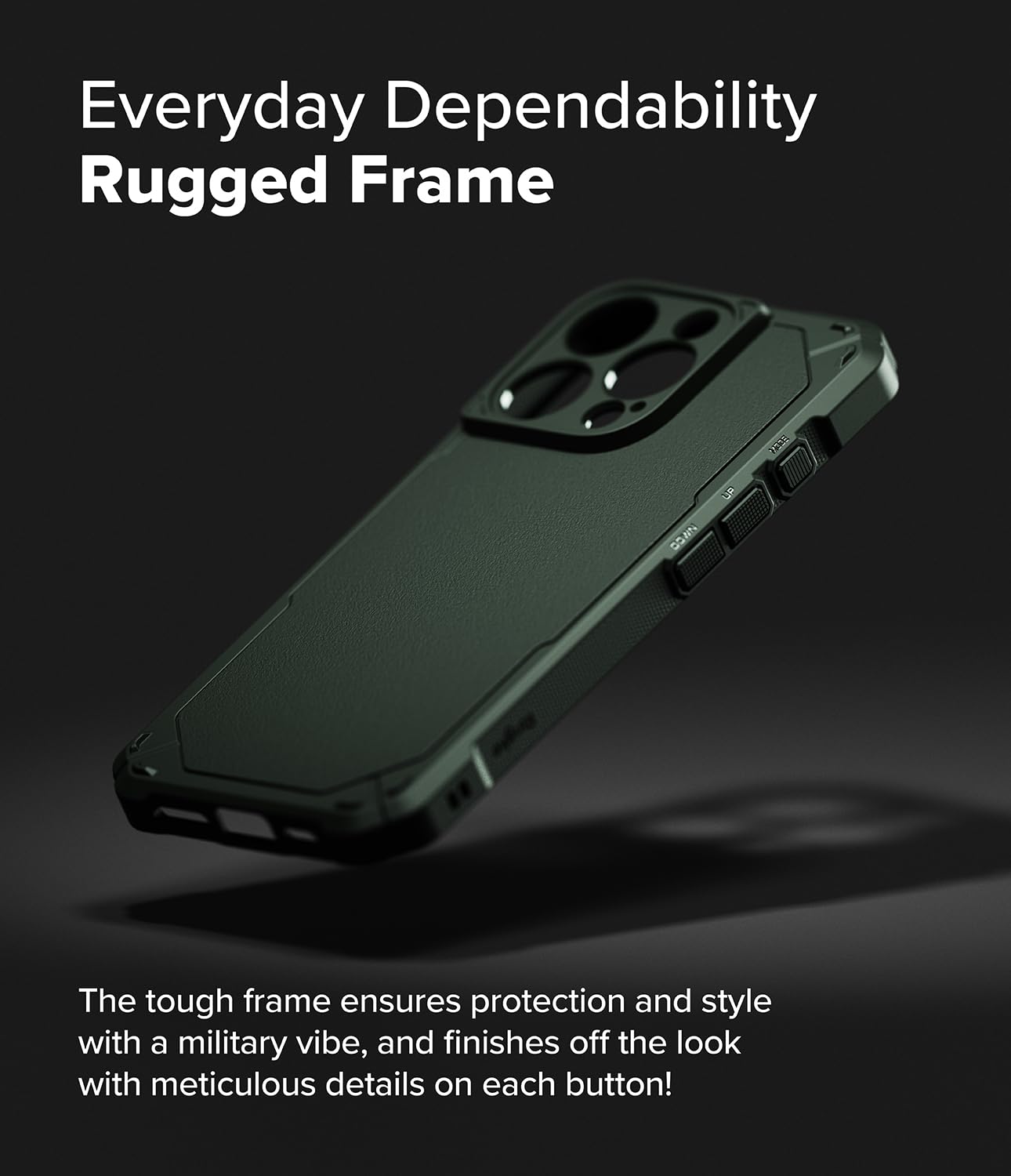 Foto 5 pulgar | Funda De Teléfono Ringke Rugged Gear Compatible Con Iphone 16 Pro Max - Venta Internacional.