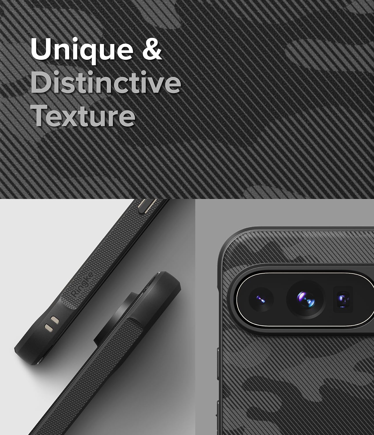 Foto 4 | Funda De Teléfono Ringke Onyx Camo Black Para Google Pixel 9 Pro Xl - Venta Internacional.
