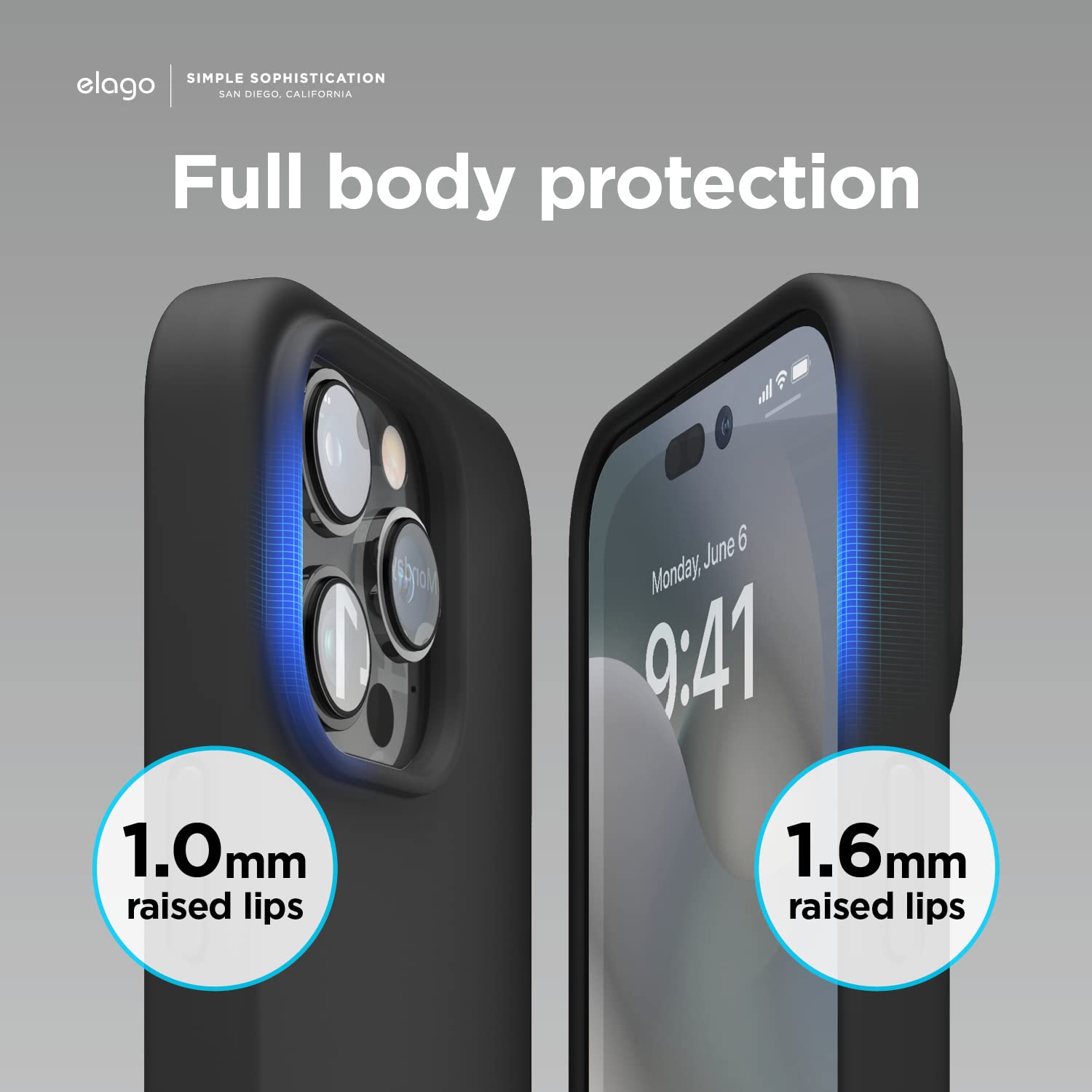 Foto 7 pulgar | Funda Para Teléfono Celago Compatible Con Iphone 14 Pro, Silicona Negra - Venta Internacional.