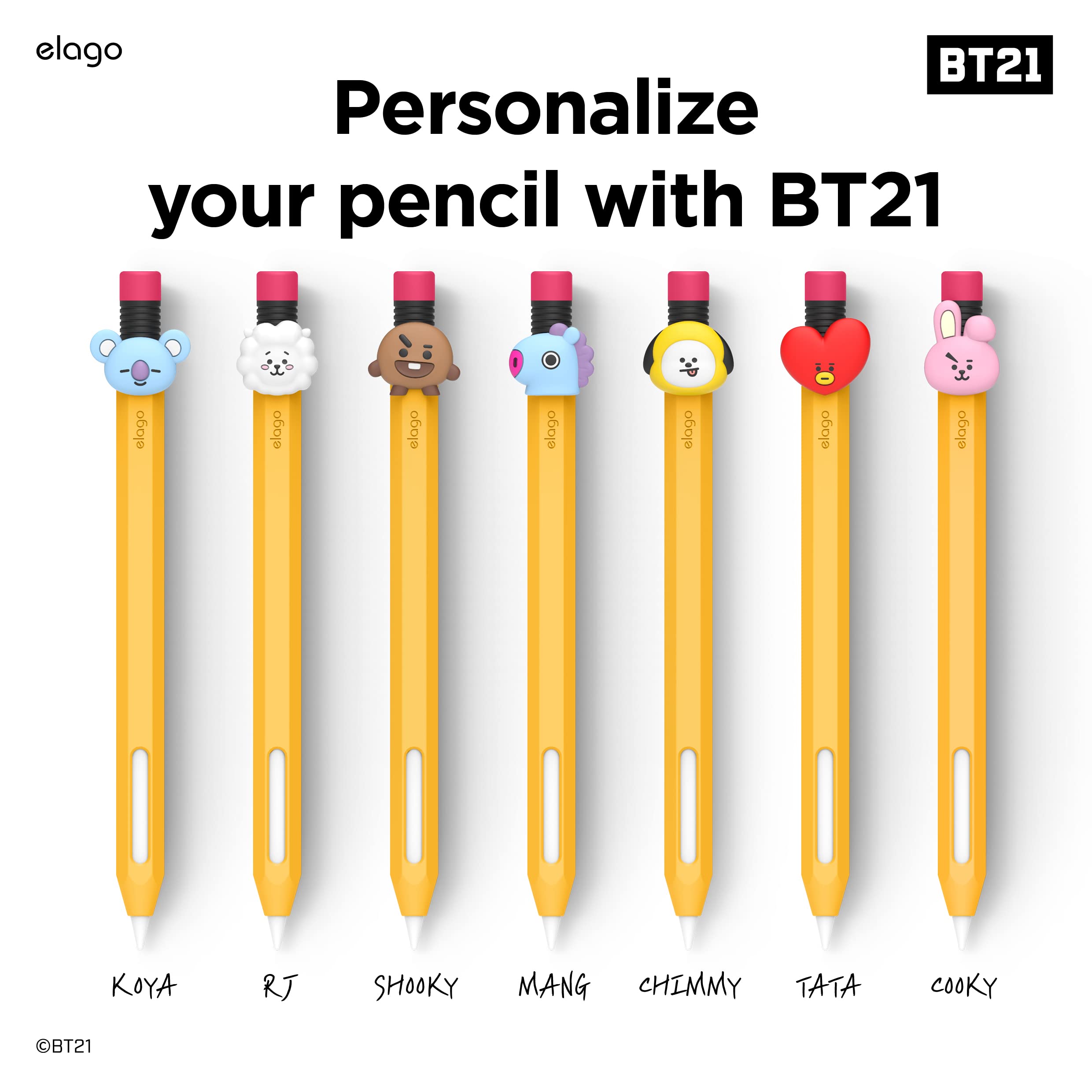Foto 7 pulgar | Funda Elago L Bt21 Compatible Con Apple Pencil Pro Y De Segunda Generación - Venta Internacional.