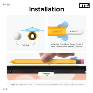 Foto 7 | Funda Elago L Bt21 Compatible Con Apple Pencil Pro Y De Segunda Generación - Venta Internacional.