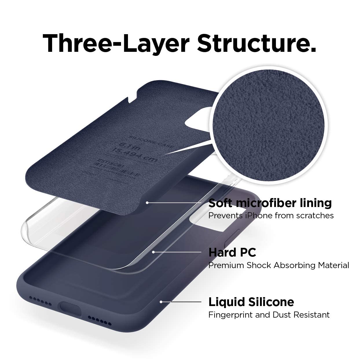 Foto 2 | Funda De Teléfono Elago Compatible Con Iphone 11 De Silicona Líquida - Venta Internacional.