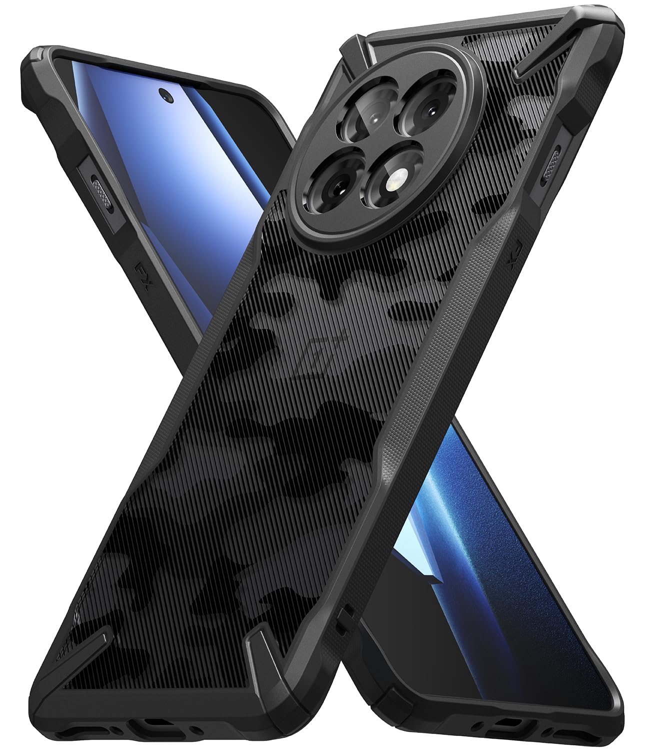 Funda Ringke Fusion-x Compatible Con Oneplus 13r - Camo Black - Venta Internacional.