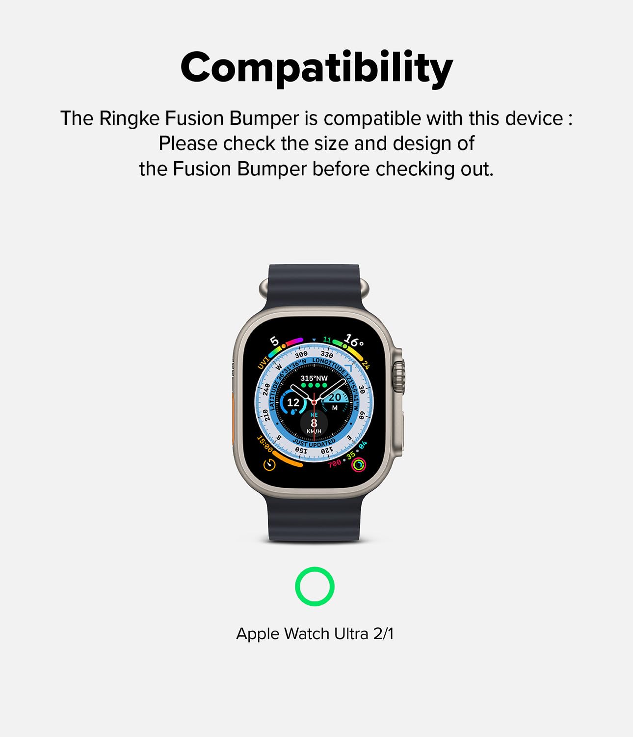 Foto 2 | Funda Ringke Fusion Bumper Compatible Con Apple Watch Ultra  - Venta Internacional.