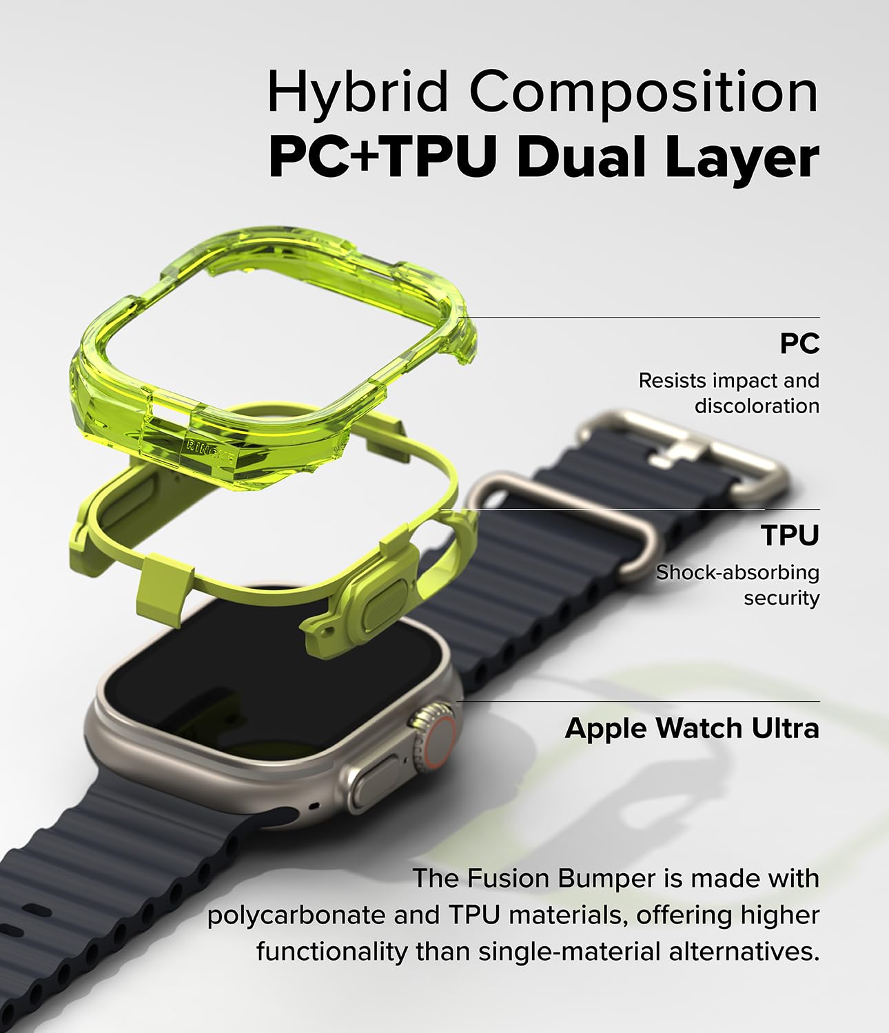 Foto 5 pulgar | Funda Ringke Fusion Bumper Compatible Con Apple Watch Ultra  - Venta Internacional.